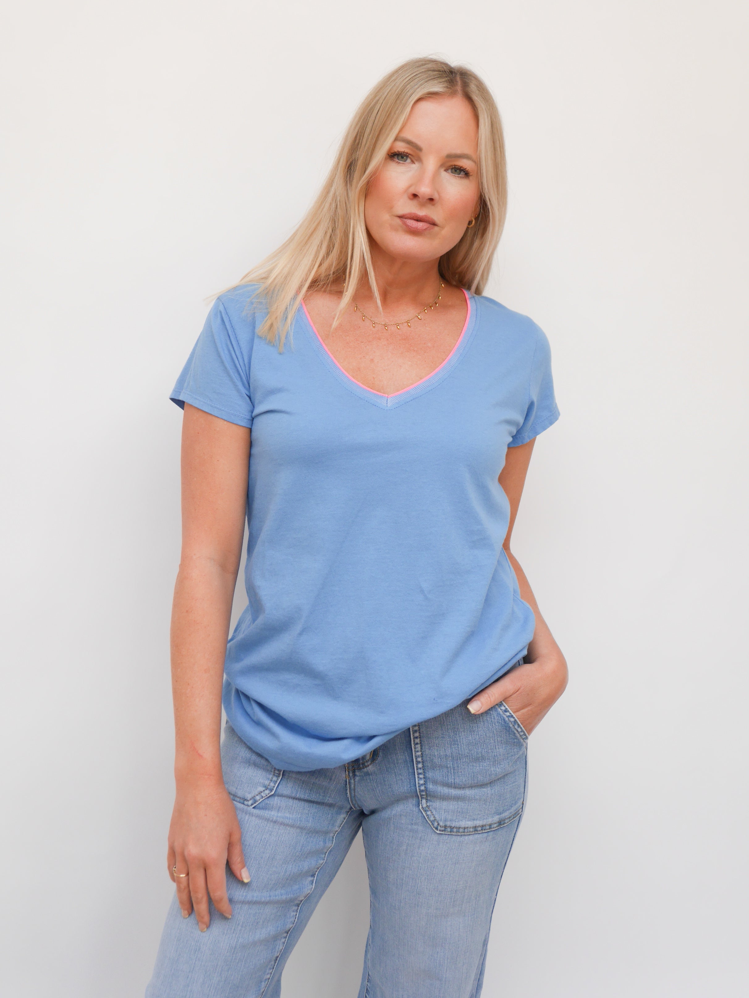 Skye Tee Denim Blue