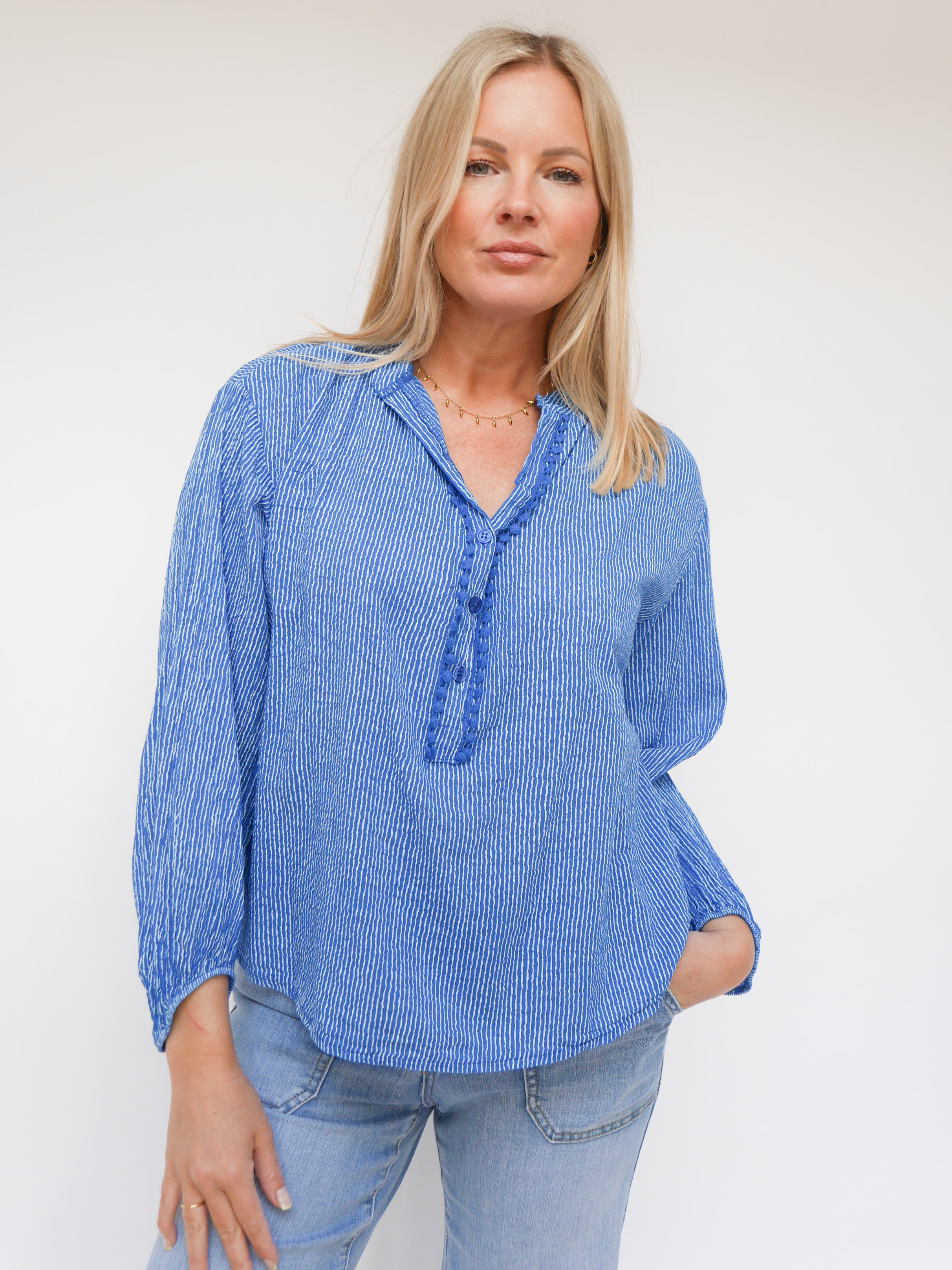 Katie Blouse Royal Blue
