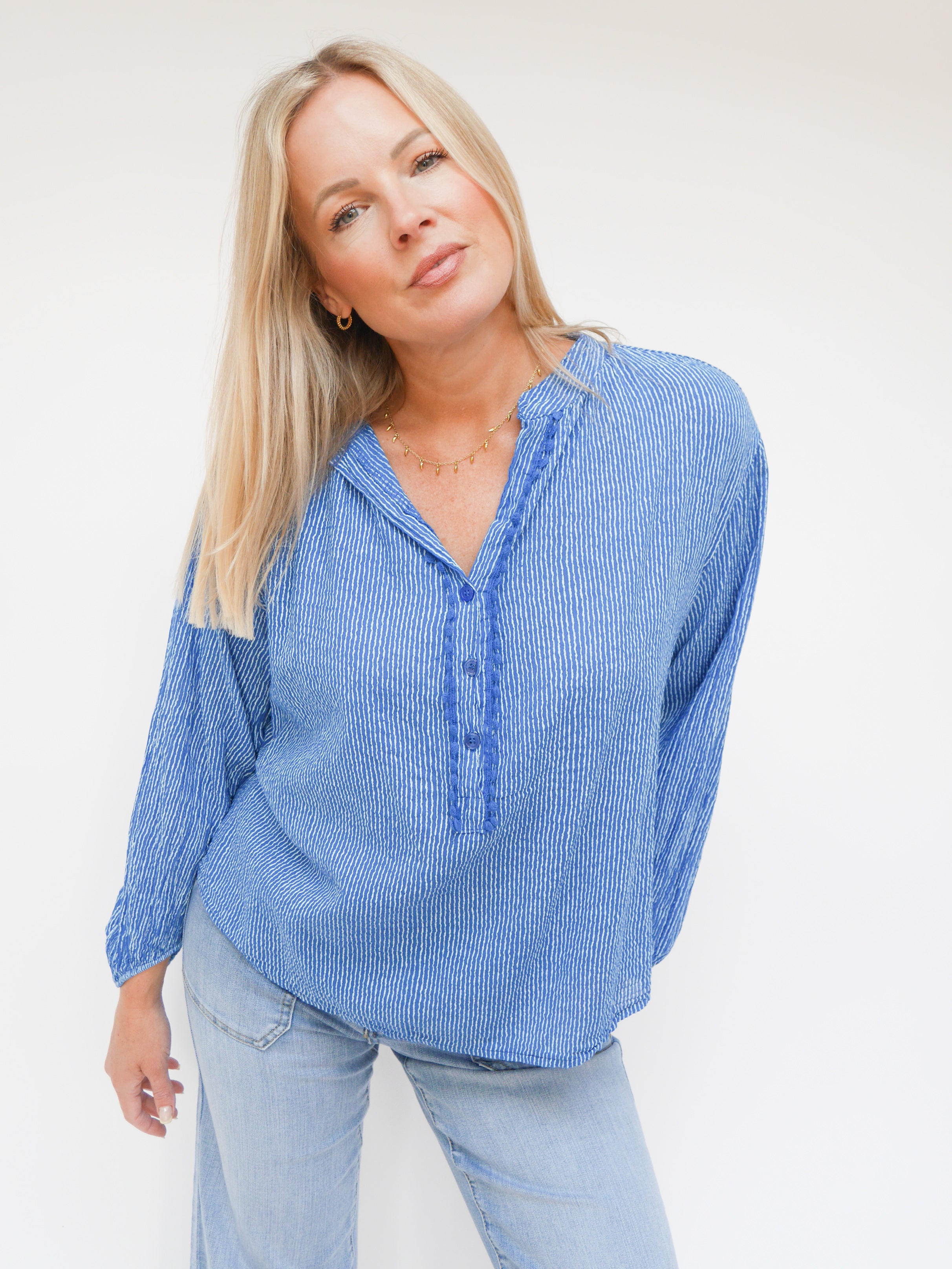 Katie Blouse Royal Blue