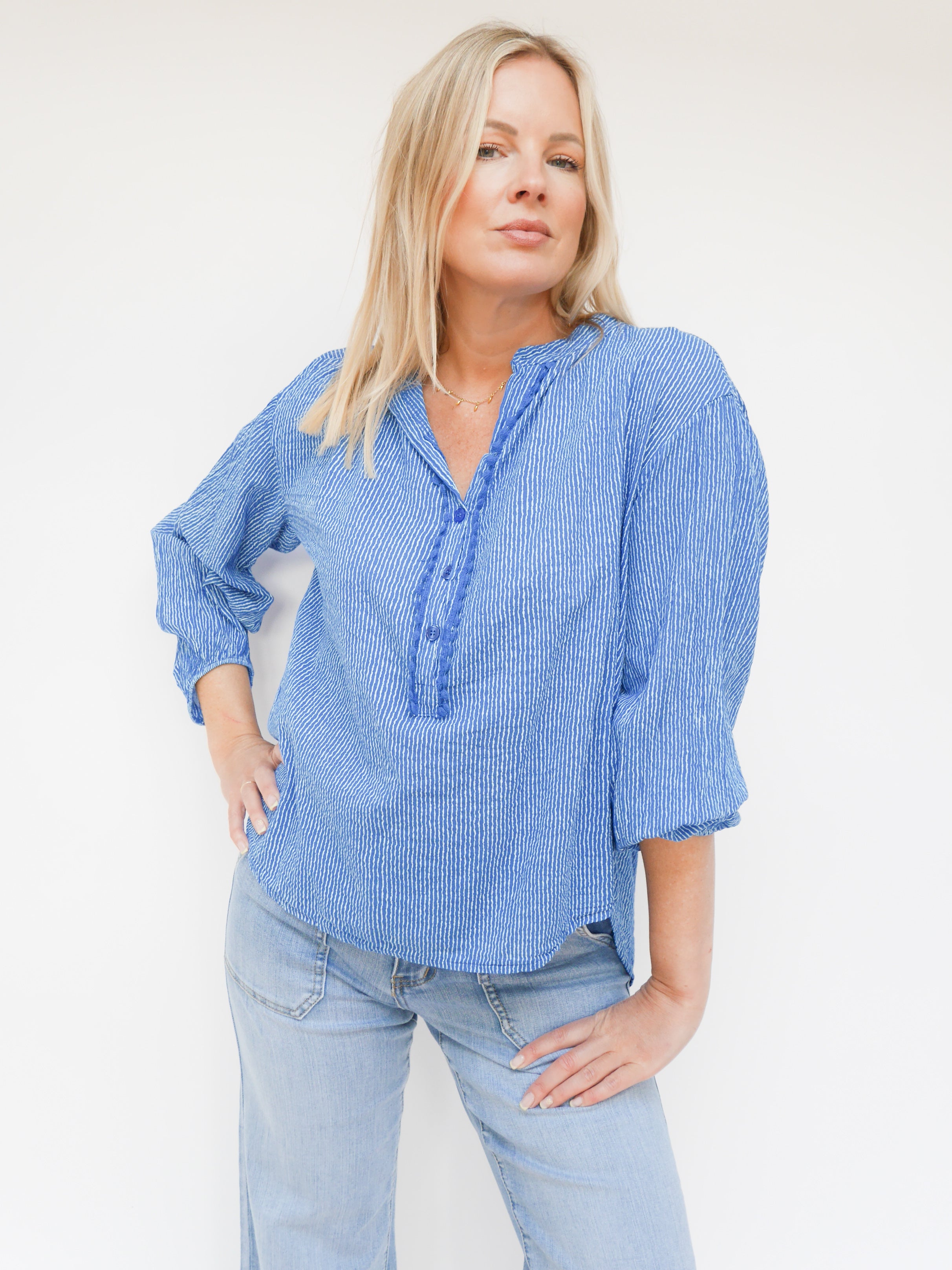 Katie Blouse Royal Blue