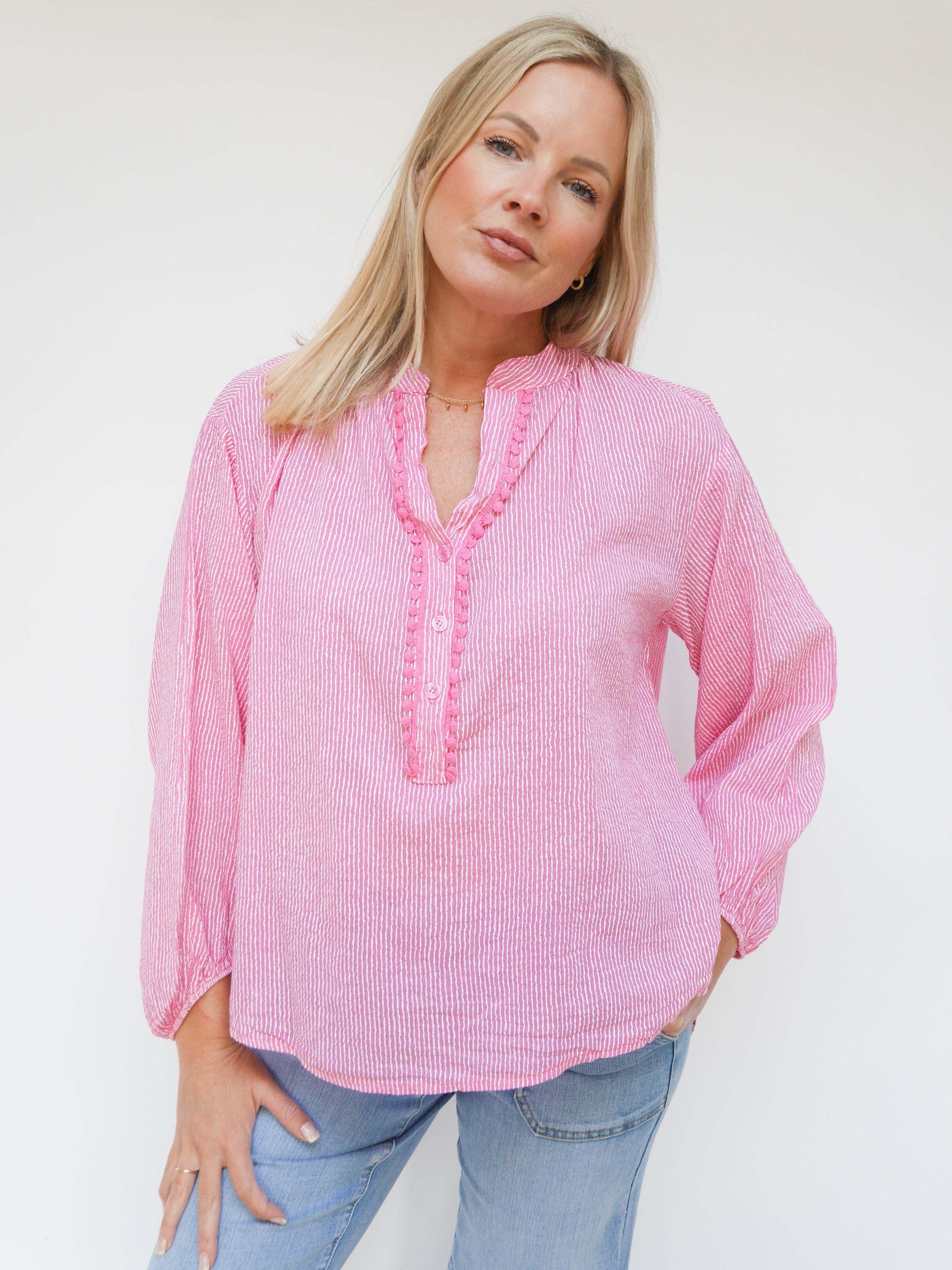 Katie Blouse Fuchsia