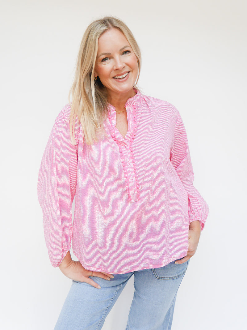 Katie Blouse Fuchsia