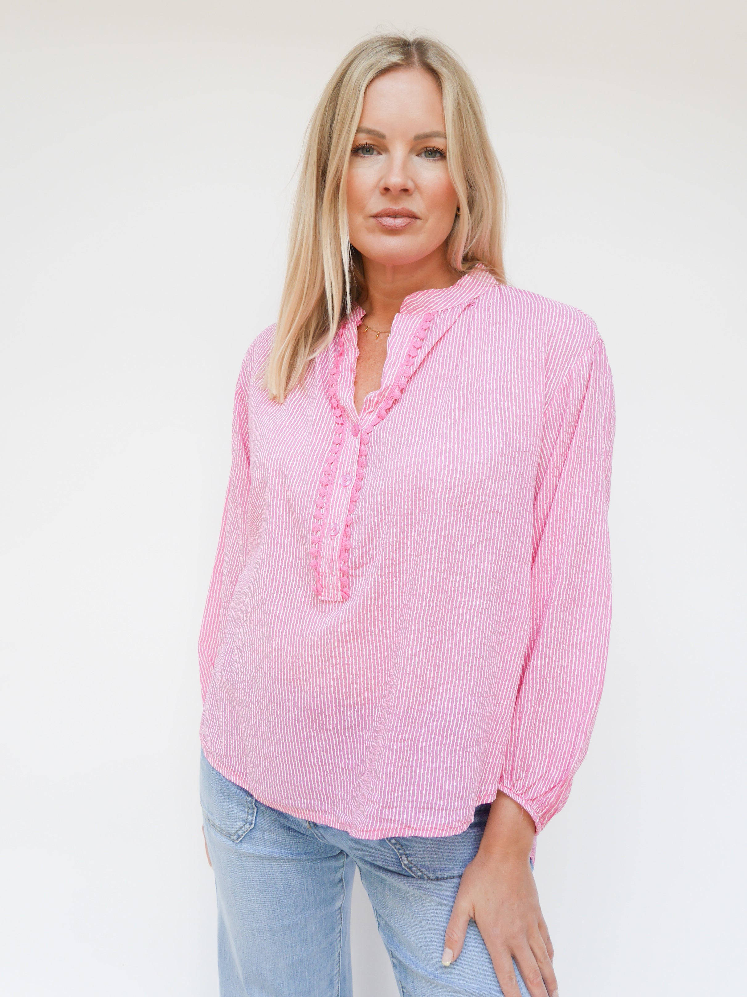 Katie Blouse Fuchsia