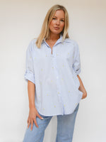 Josie Stripe Shirt Blue & White