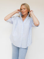 Josie Stripe Shirt Blue & White