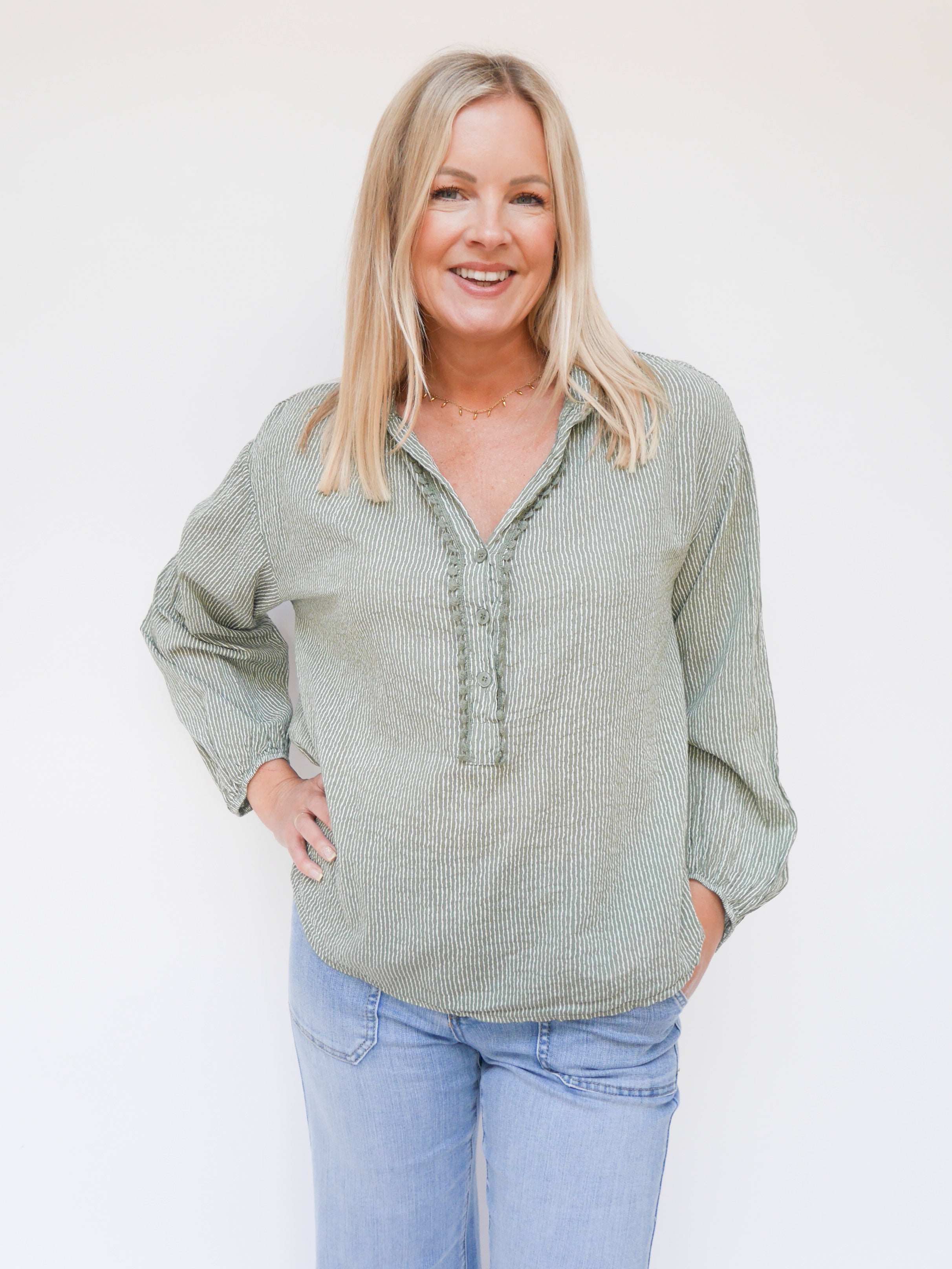 Katie Blouse Khaki