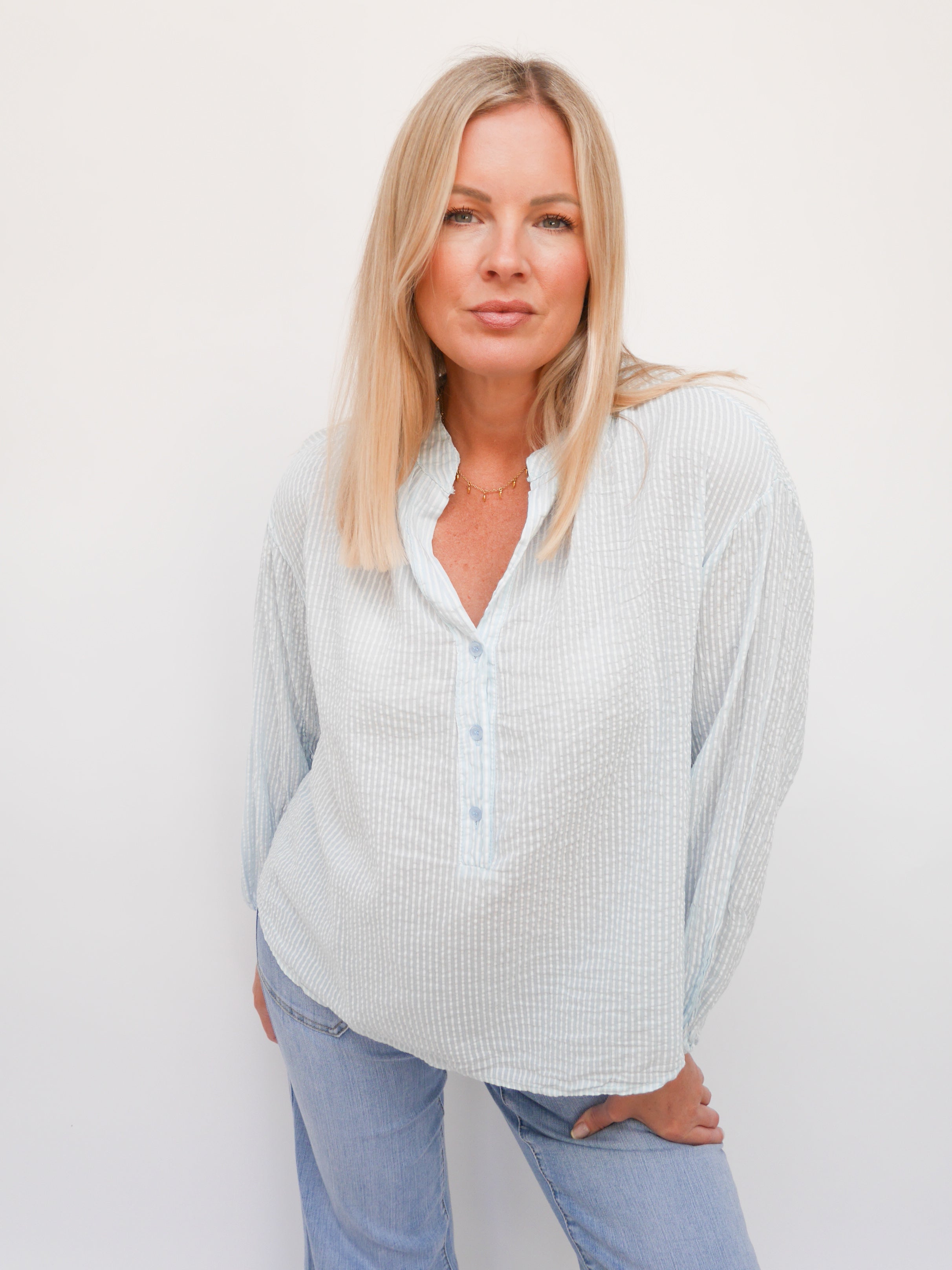 Holly Blouse Baby Blue
