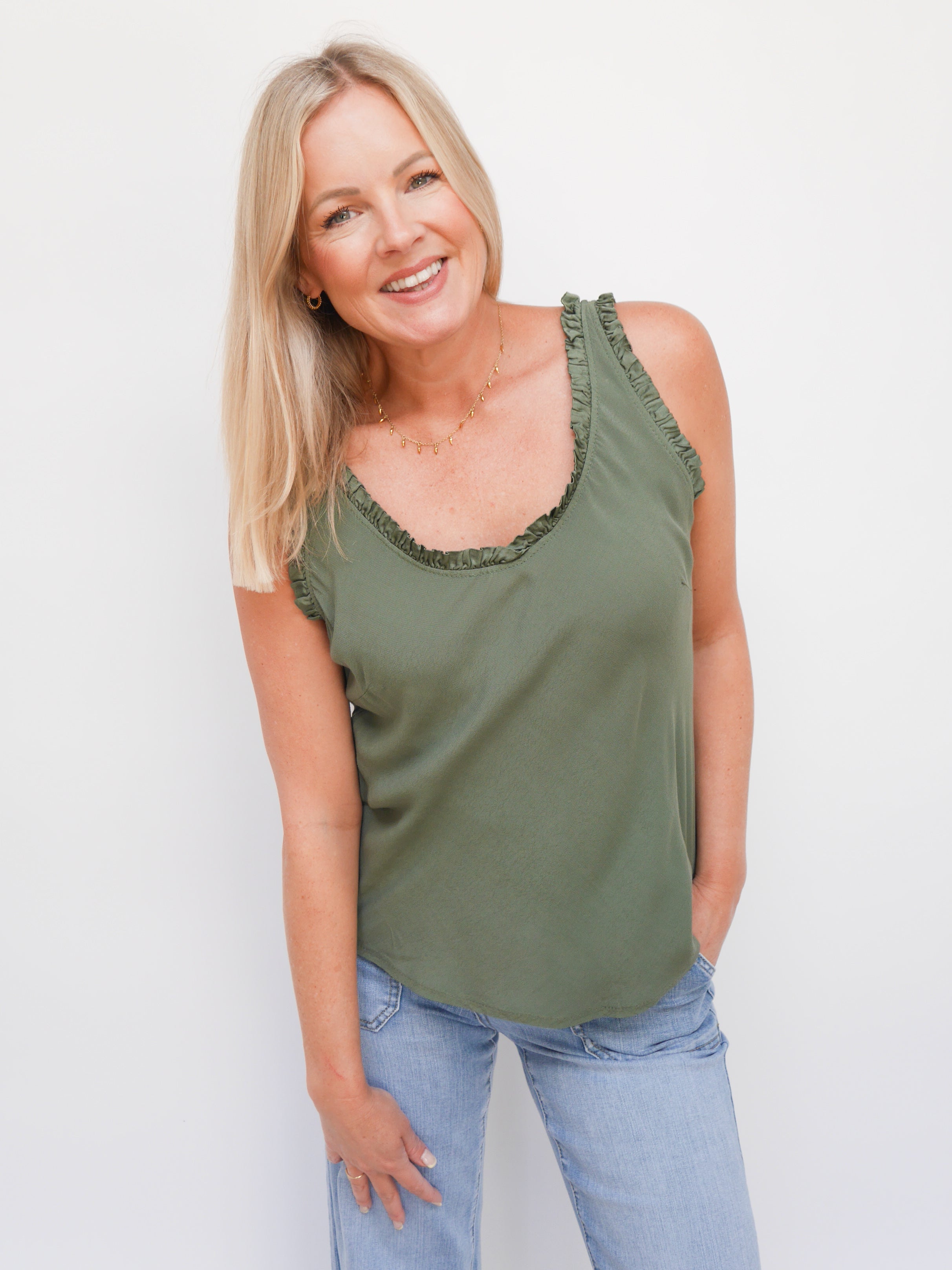 Bella Vest Khaki