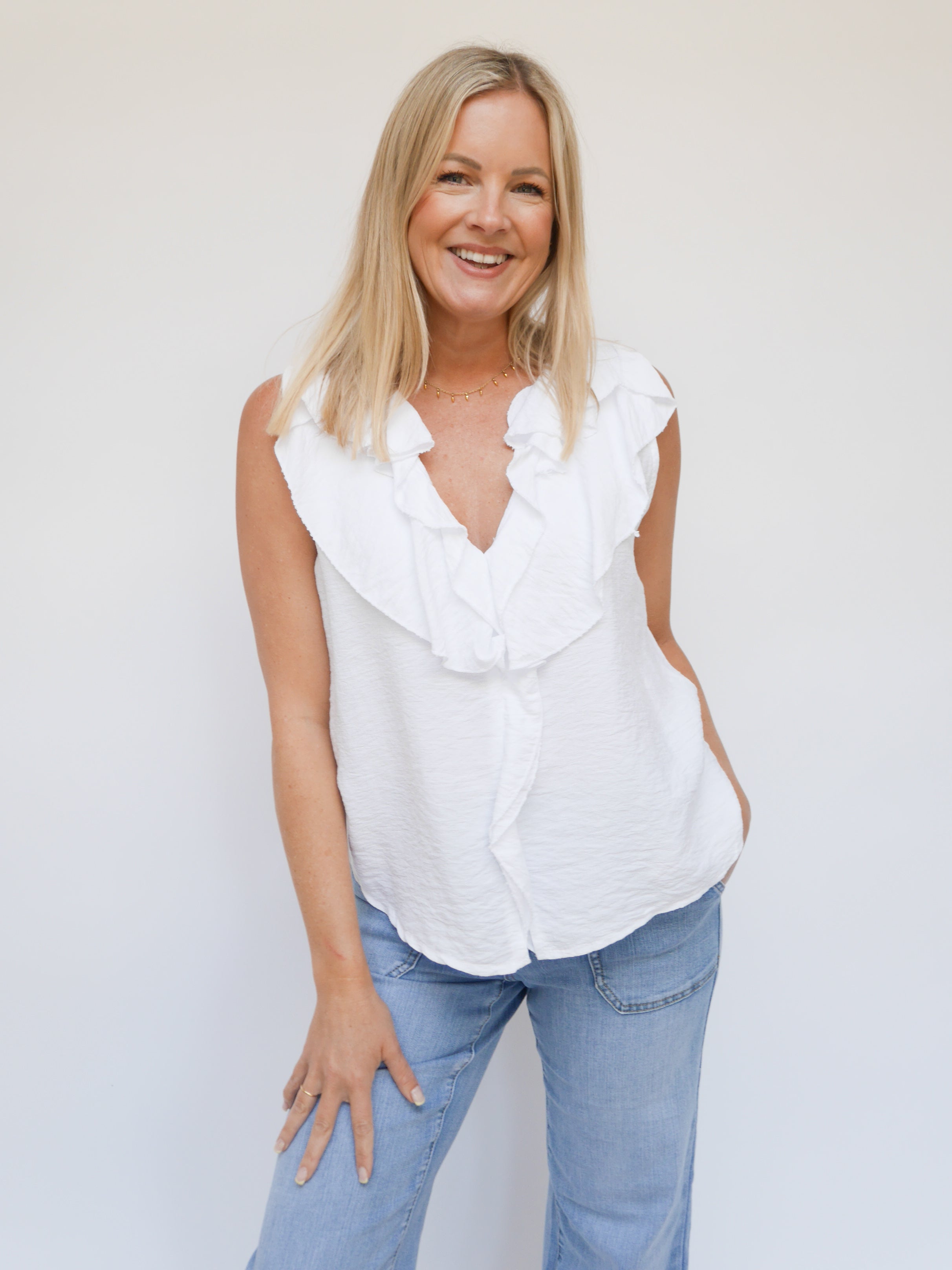 Annie Top White