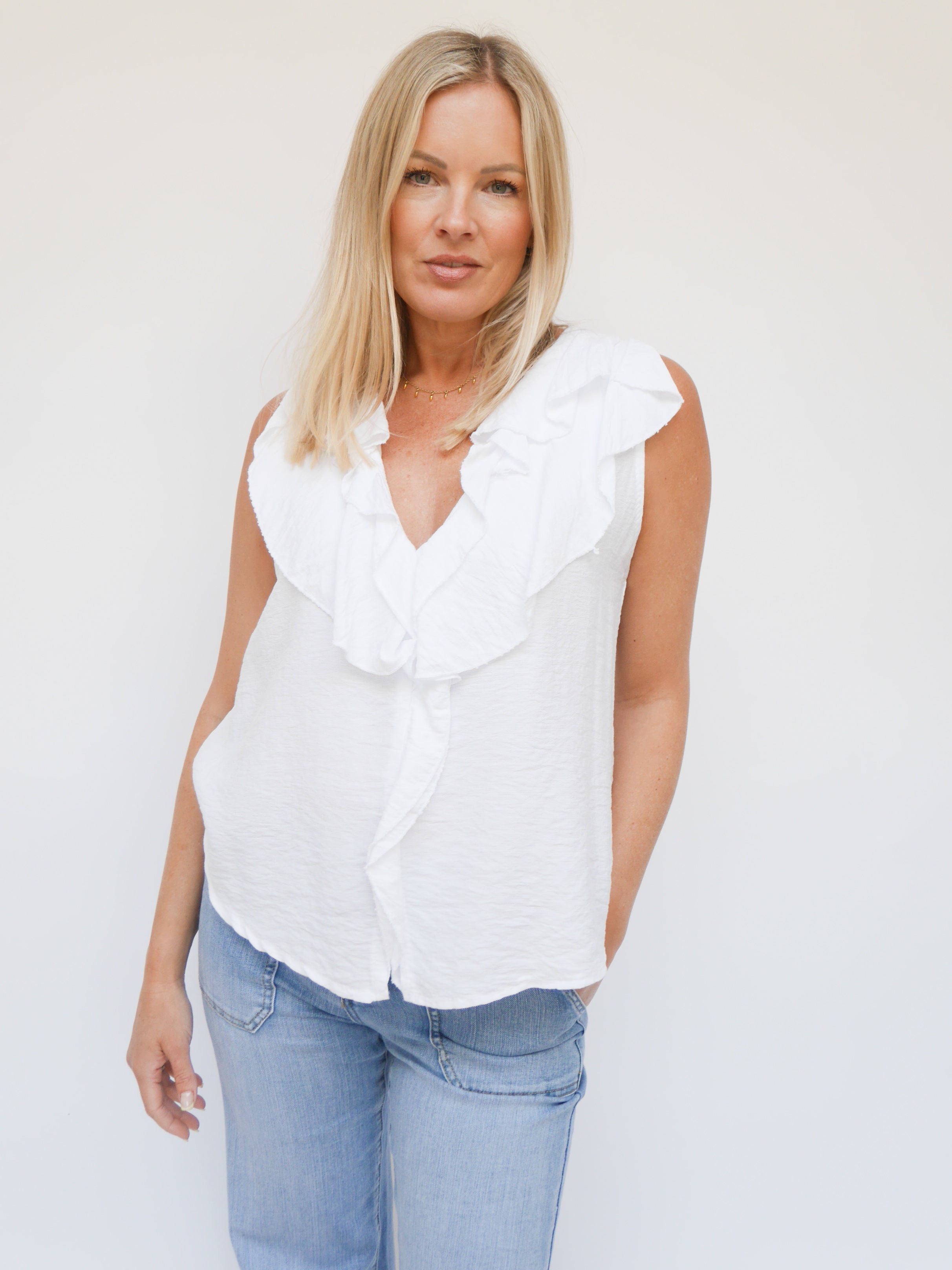 Annie Top White