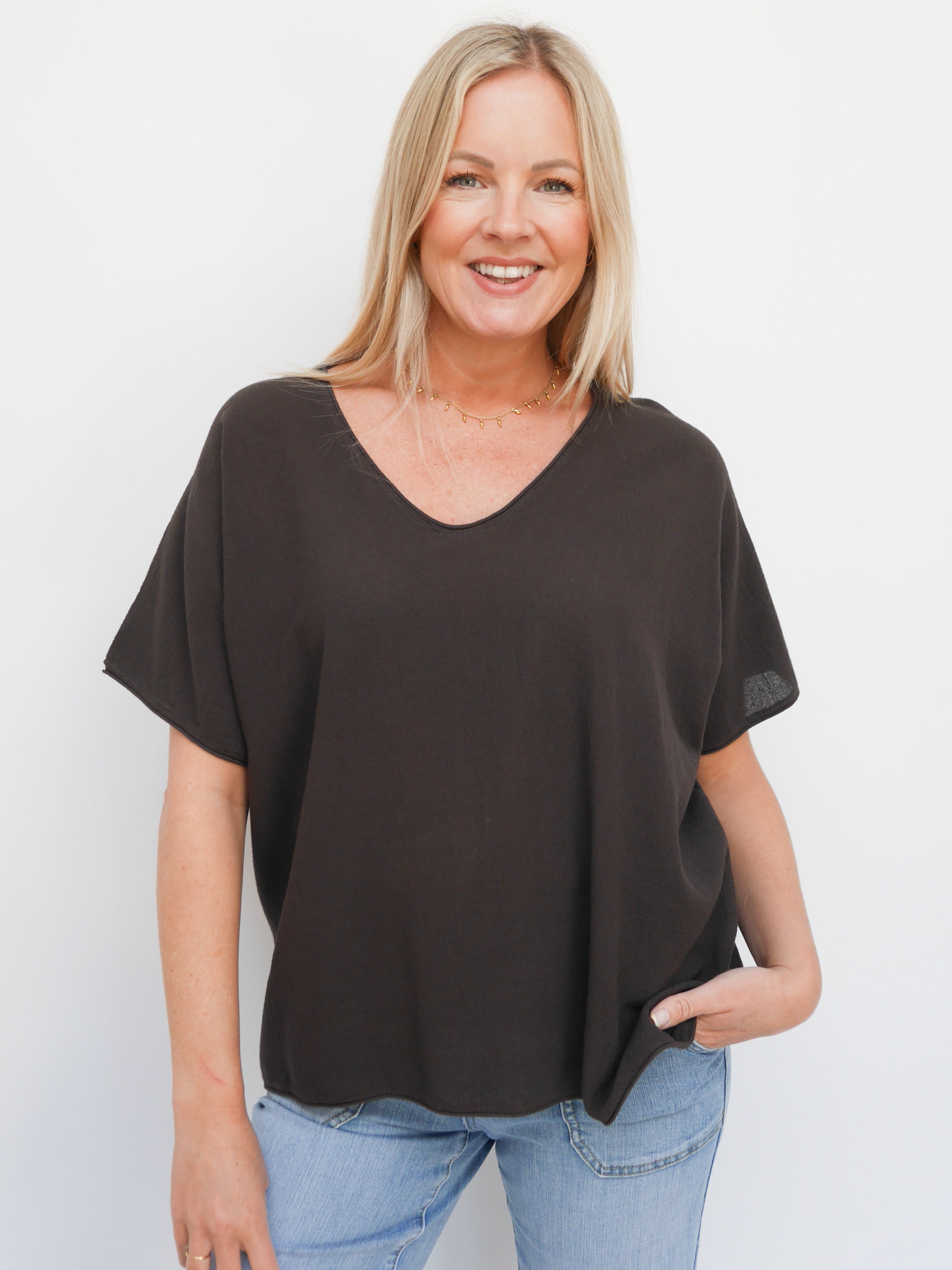 Faye Top Chocolate
