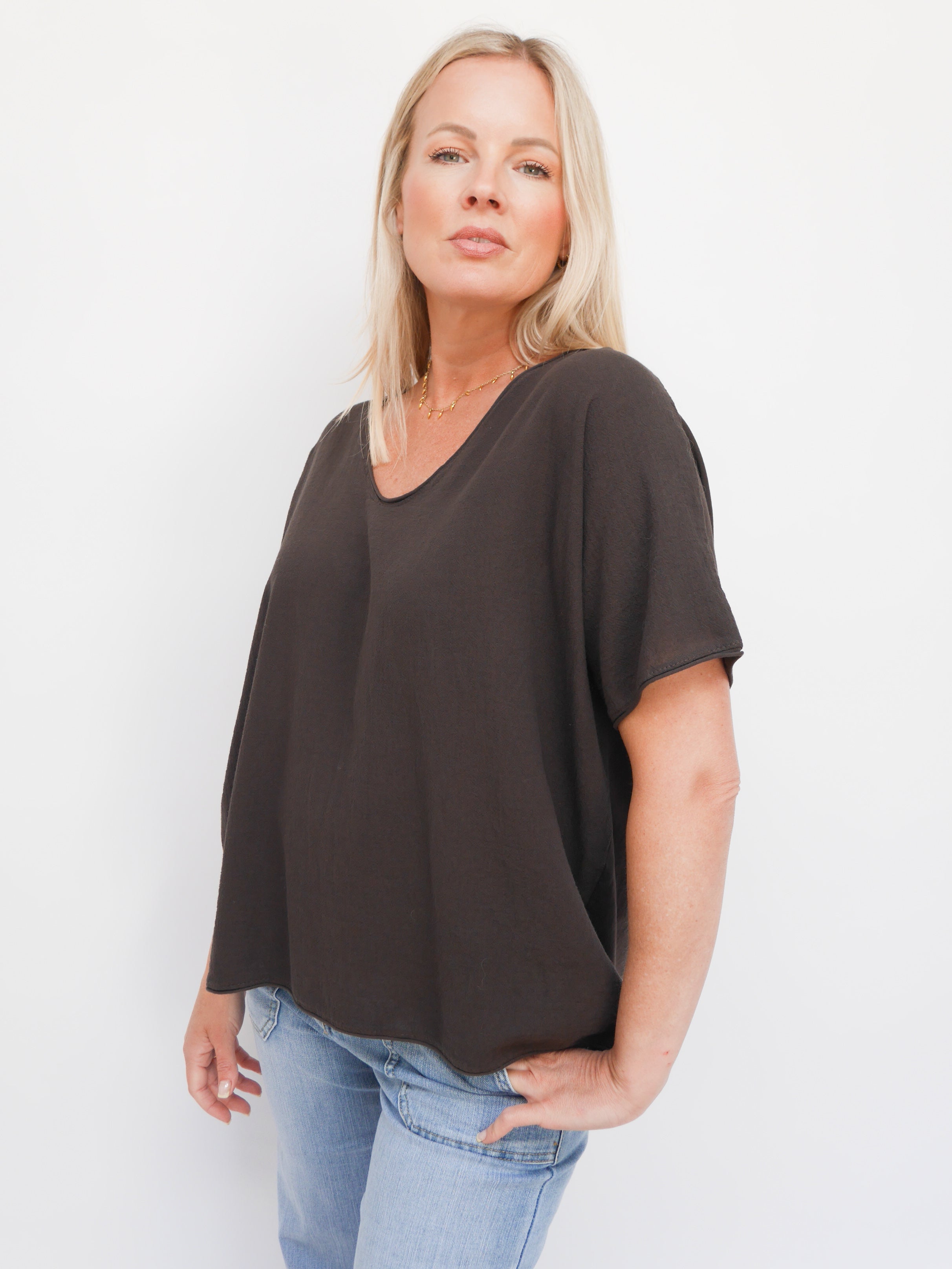 Faye Top Chocolate