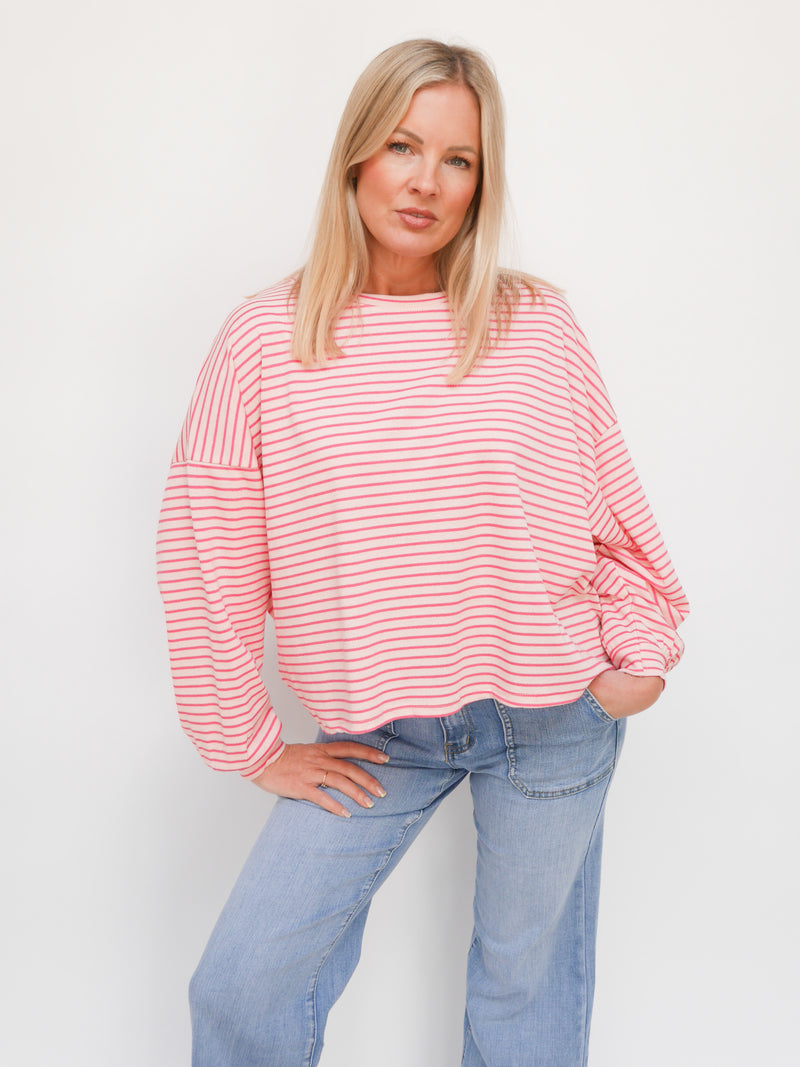 Carla Long Sleeve Tee Pink