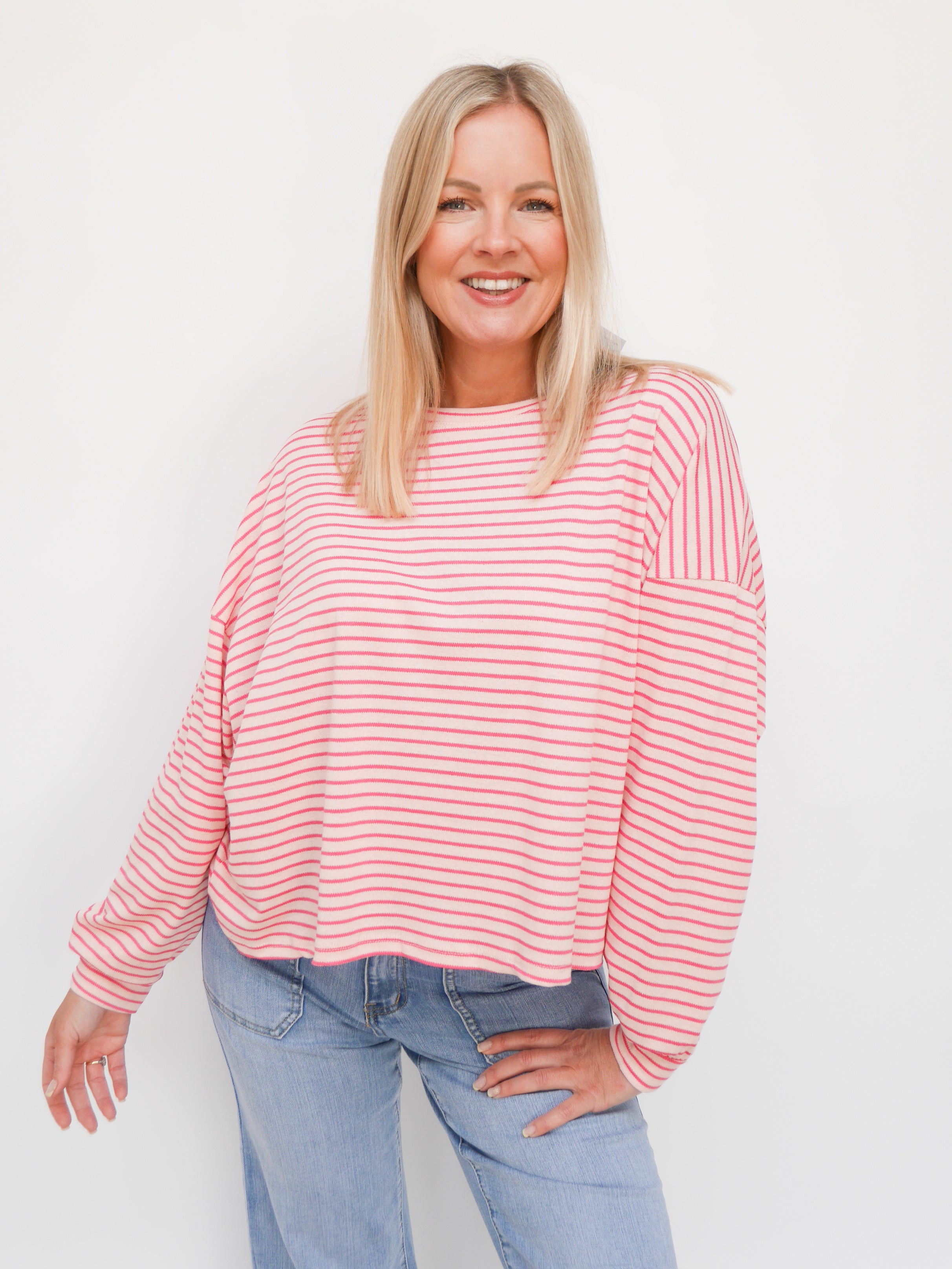 Carla Long Sleeve Tee Pink