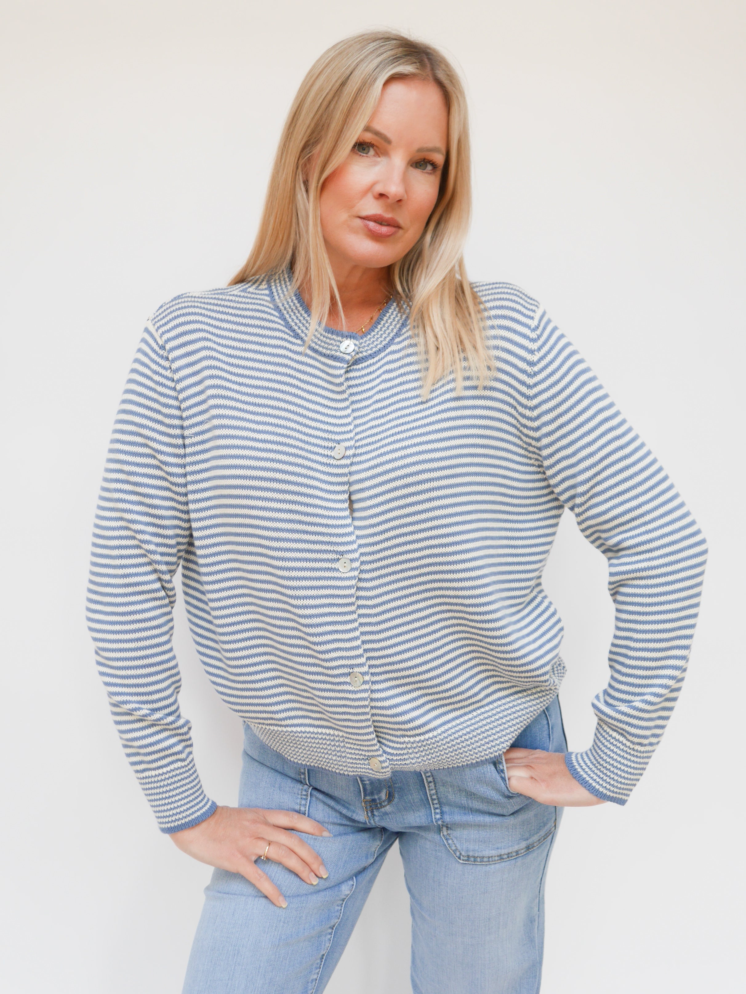 Erin Cardigan Baby Blue