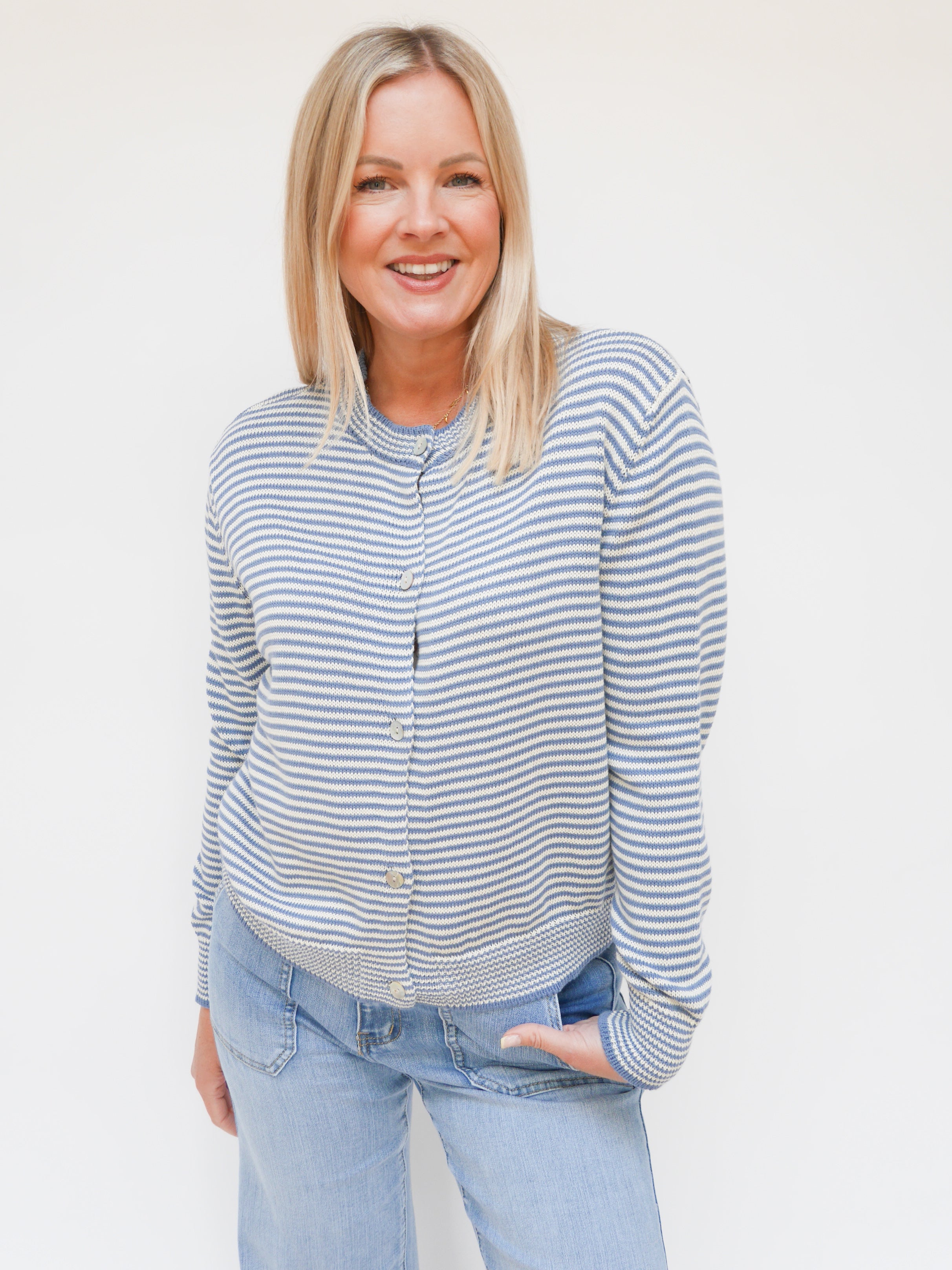 Erin Cardigan Baby Blue