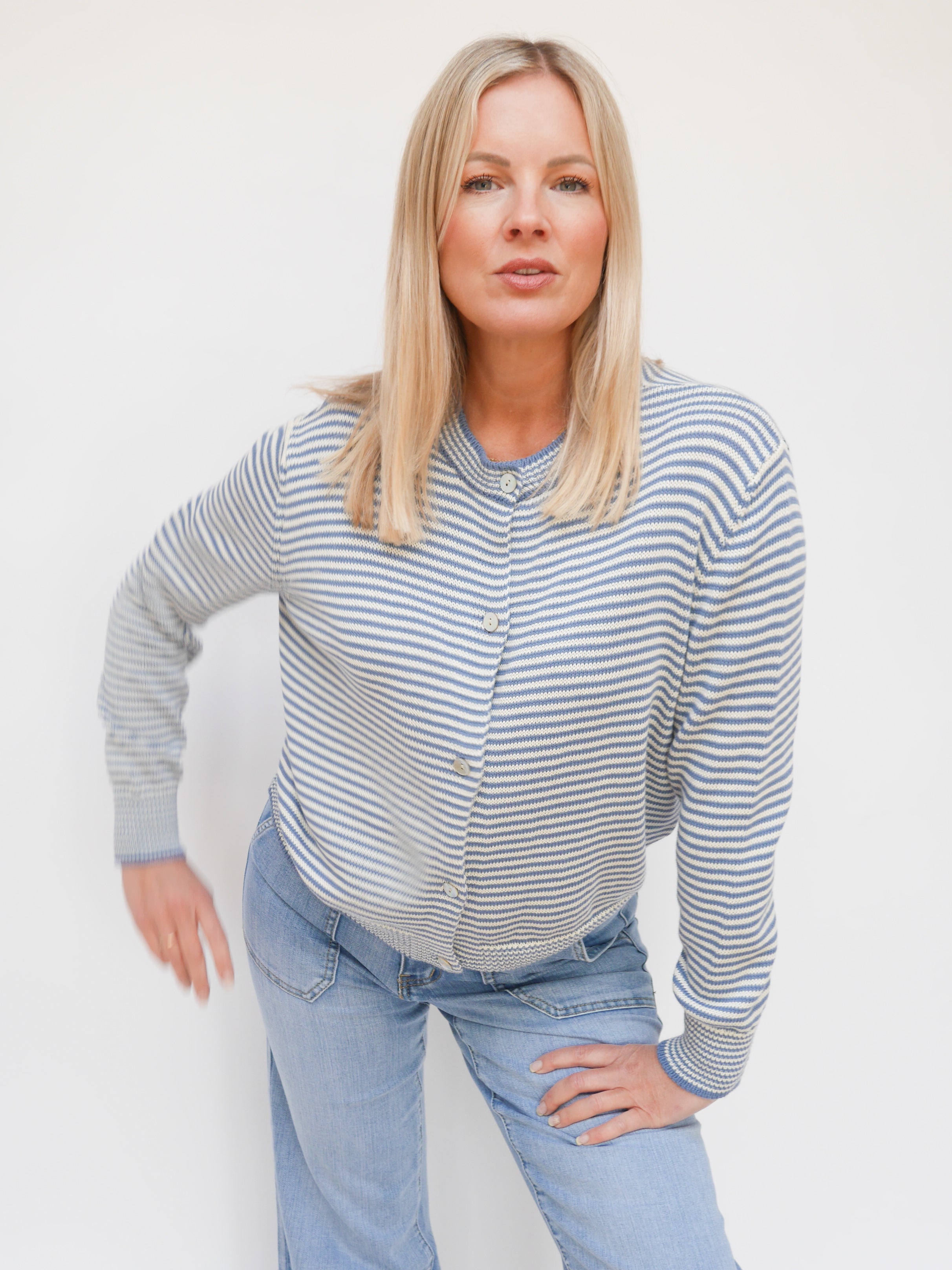 Erin Cardigan Baby Blue