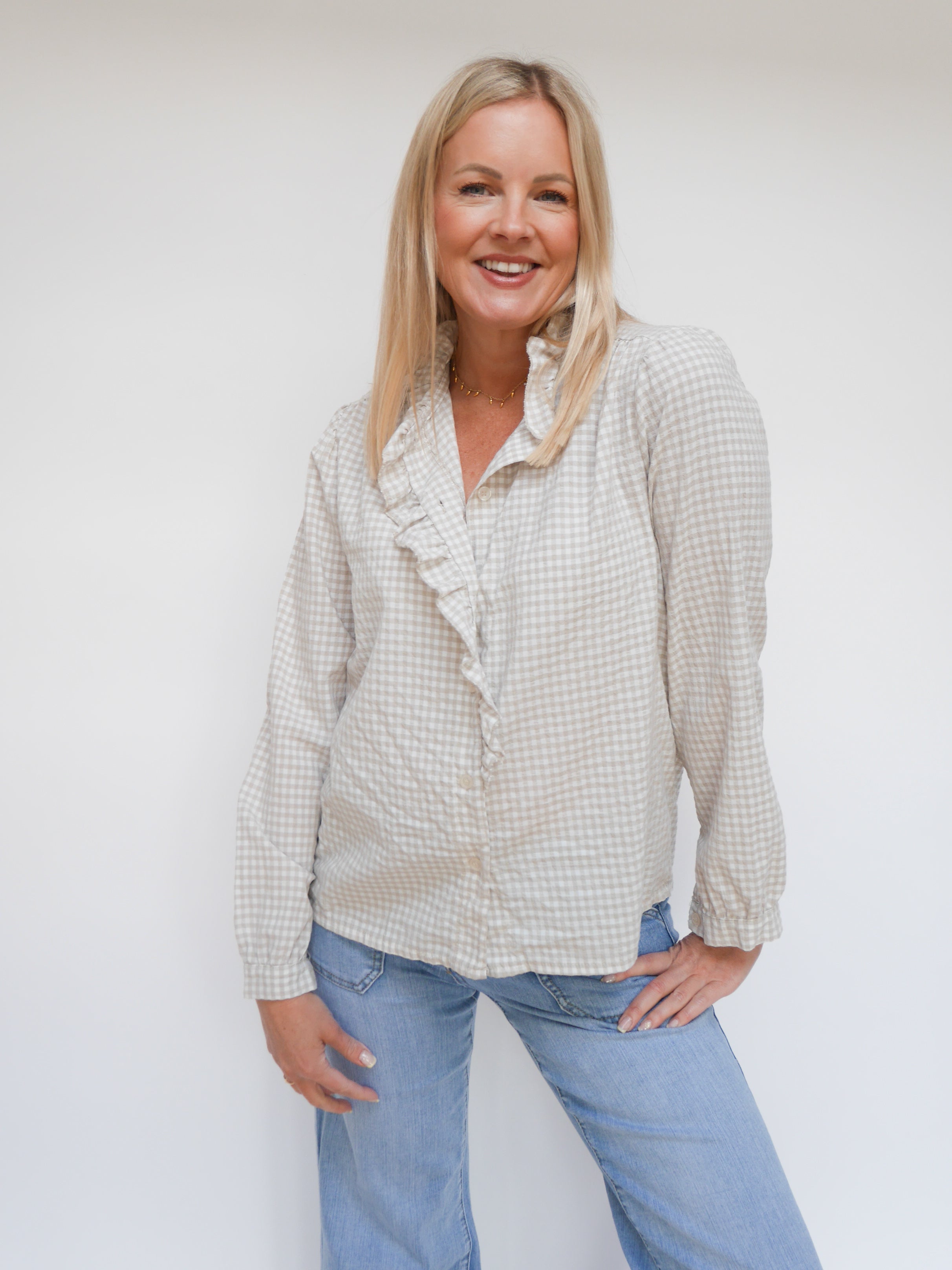 Aria Blouse Stone