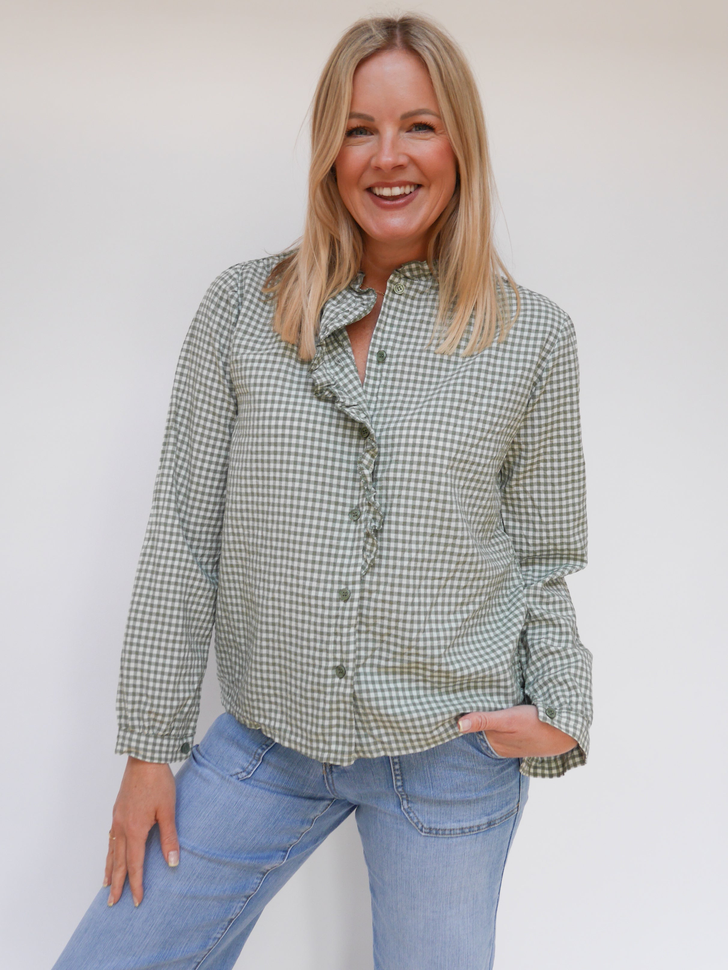 Aria Blouse Khaki