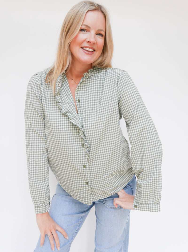 Aria Blouse Khaki
