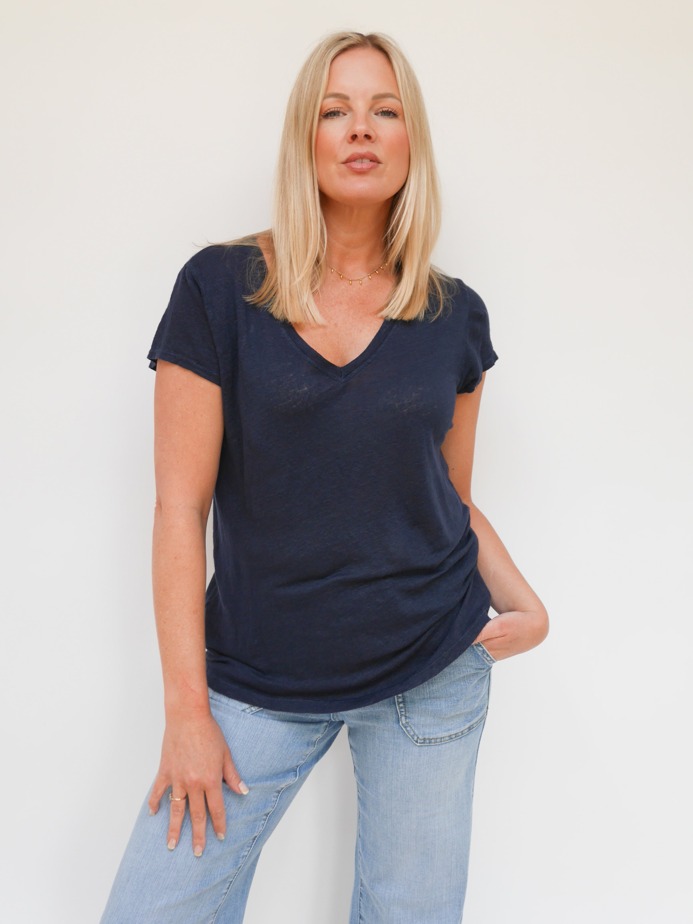 Rachel Tee Navy