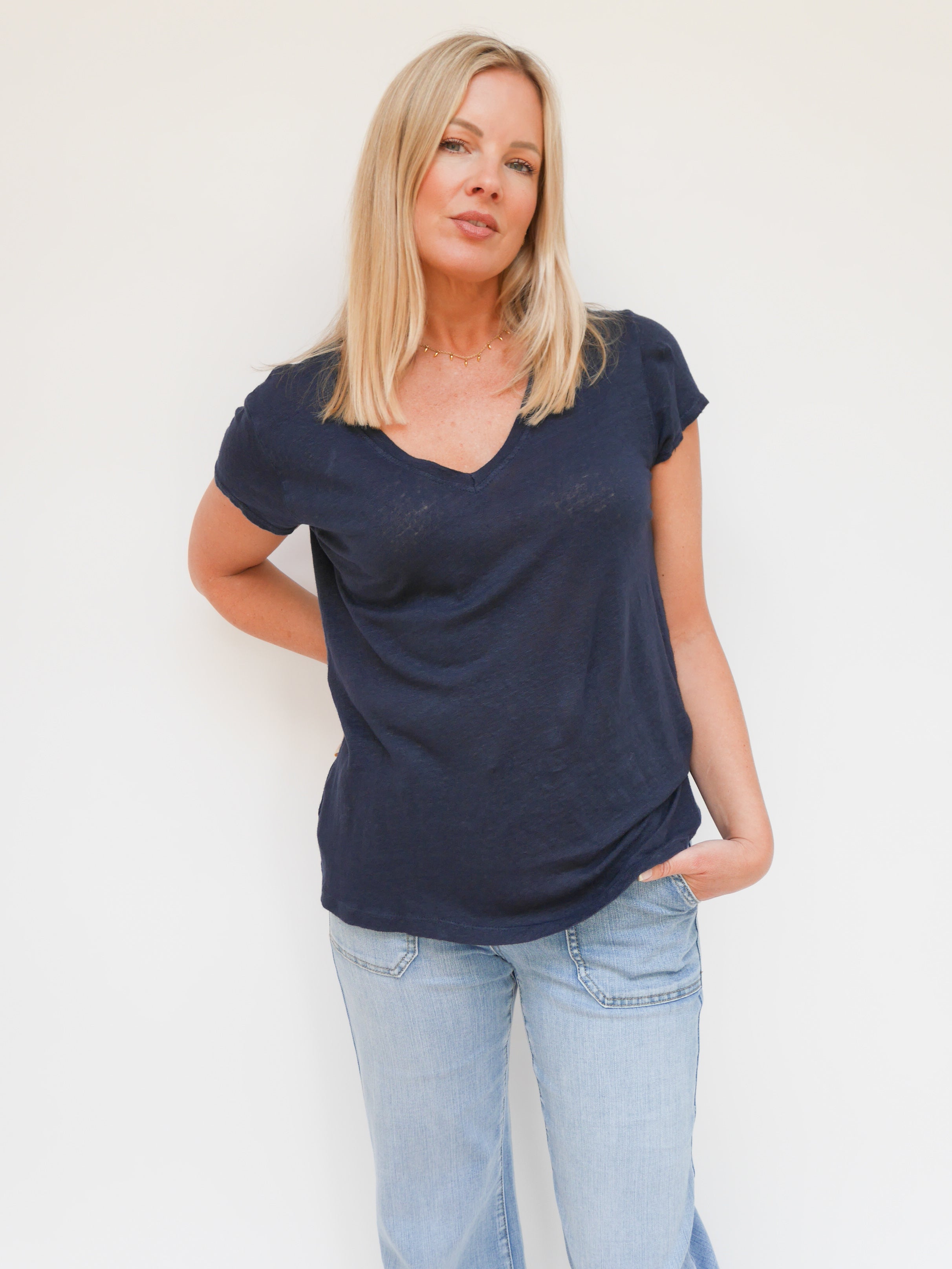 Rachel Tee Navy