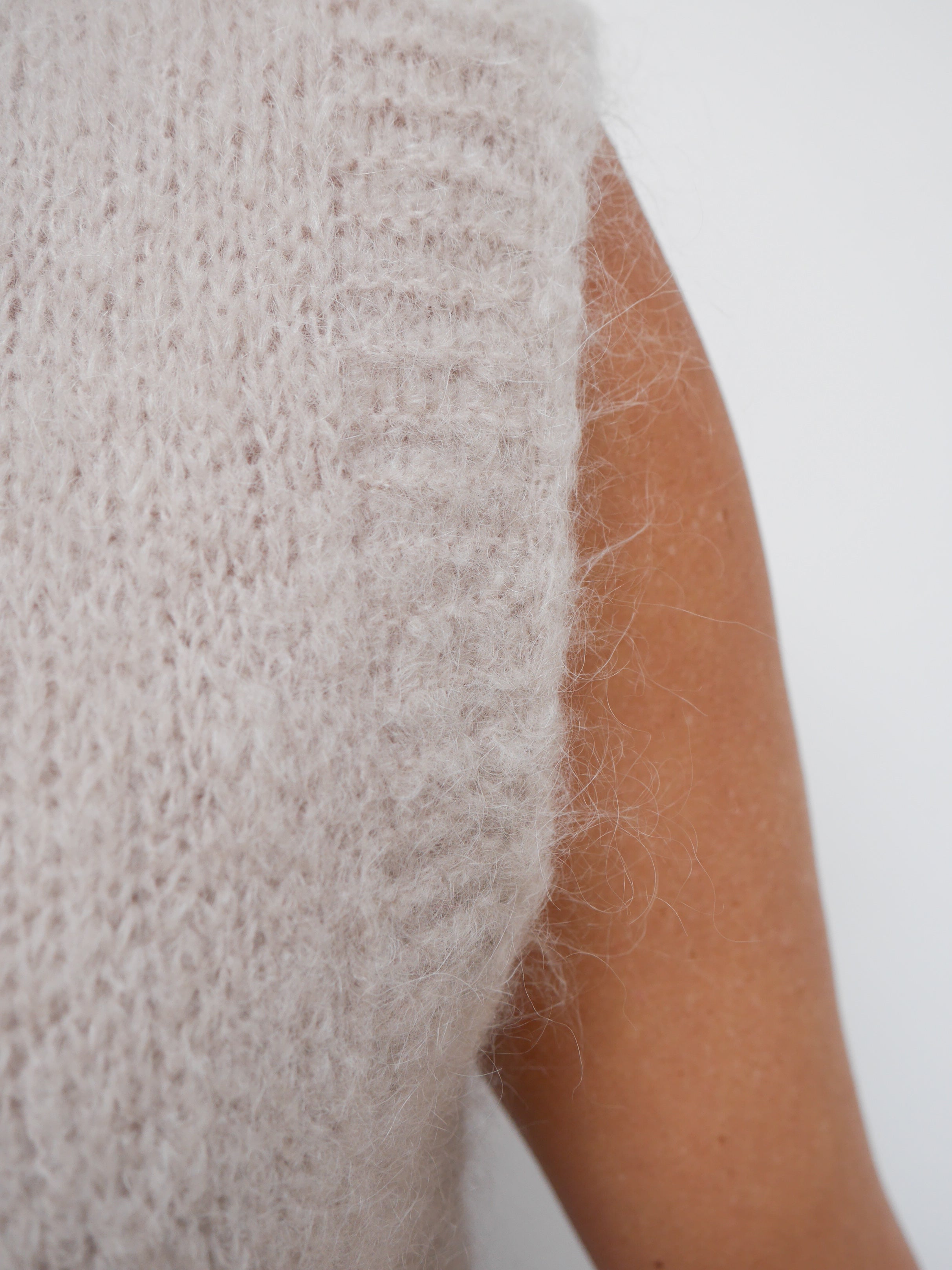 Alba Mohair Tank Stone