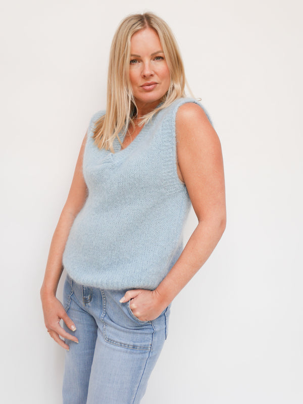 Alba Mohair Tank Baby Blue