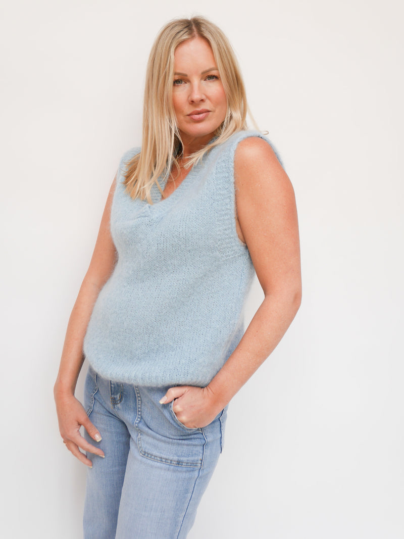 Alba Mohair Tank Baby Blue