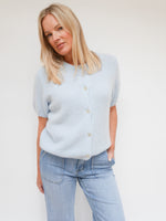 Jemma Alpaca Cardigan Baby Blue