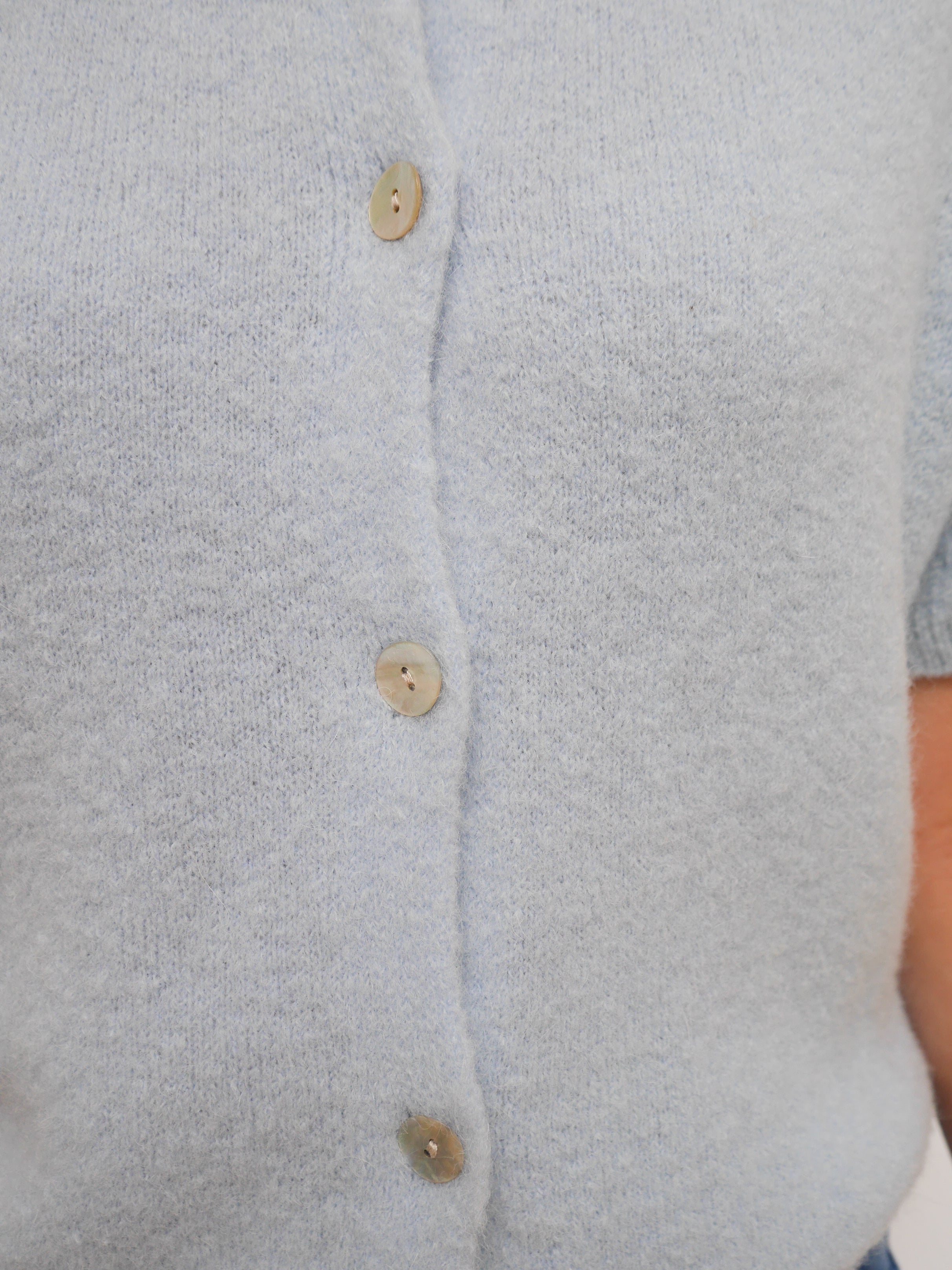 Jemma Alpaca Cardigan Baby Blue