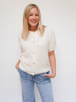 Jemma Alpaca Cardigan Ivory