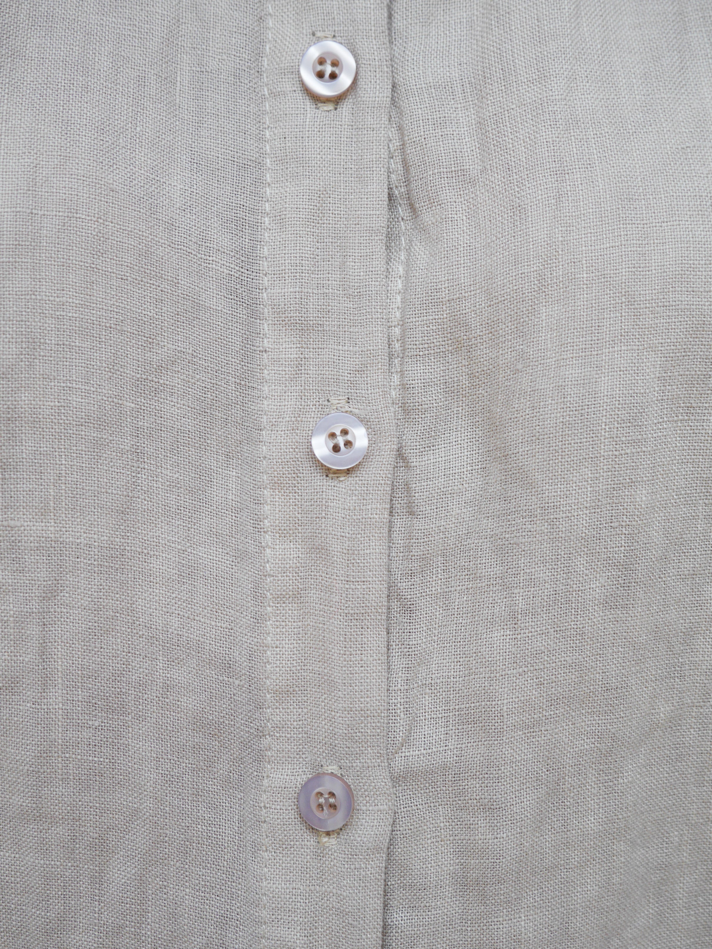Amanda Linen Blouse Camel