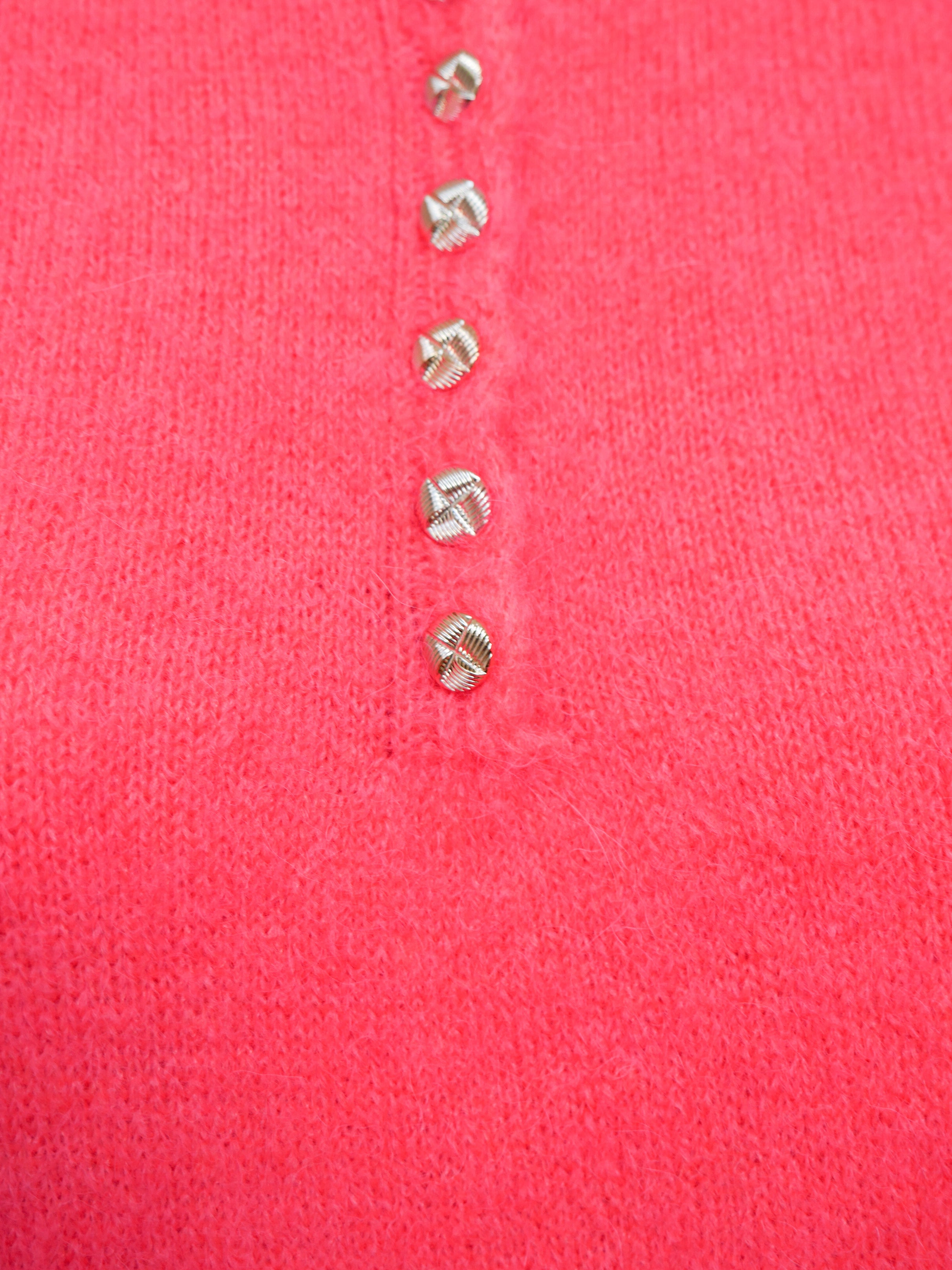 Jamie Alpaca Knit Neon Coral