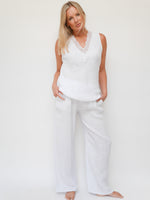 Lola Linen Trs White