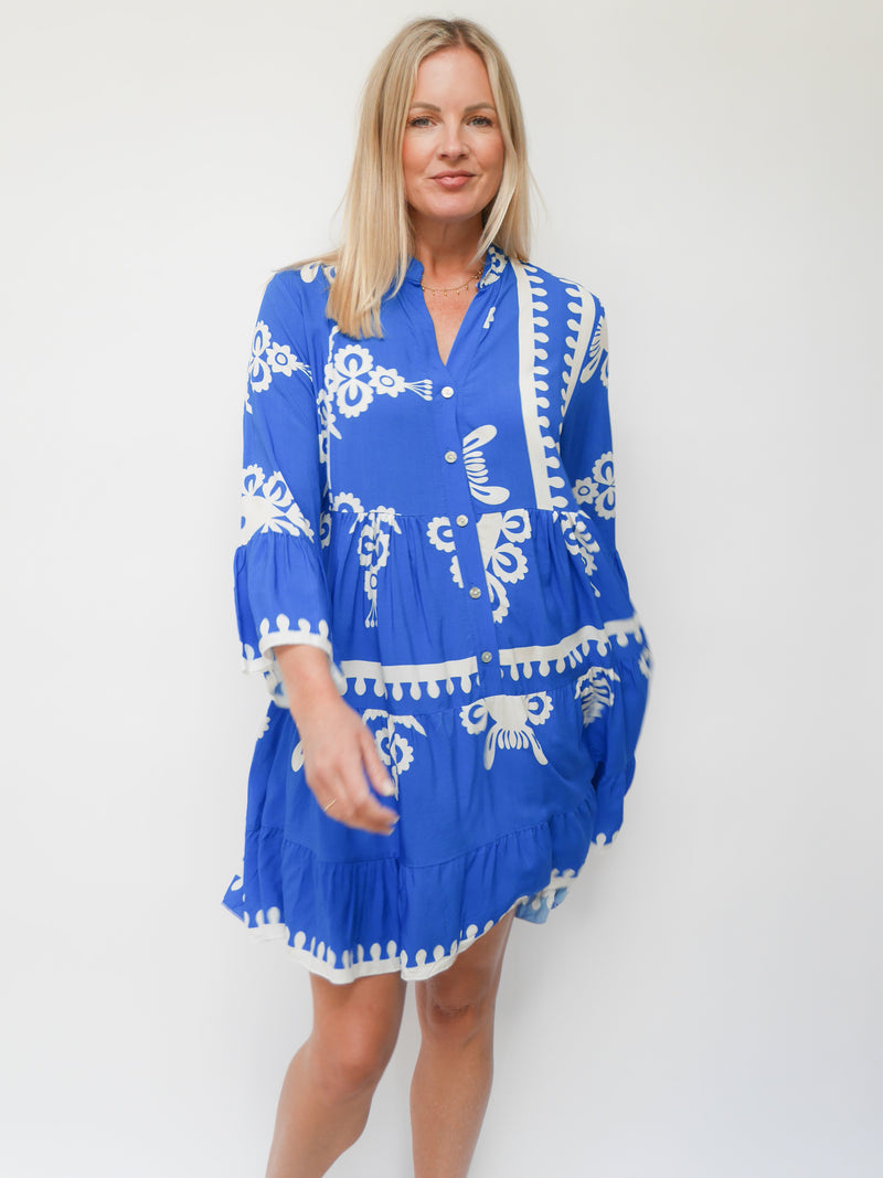 Victoria Dress Royal Blue
