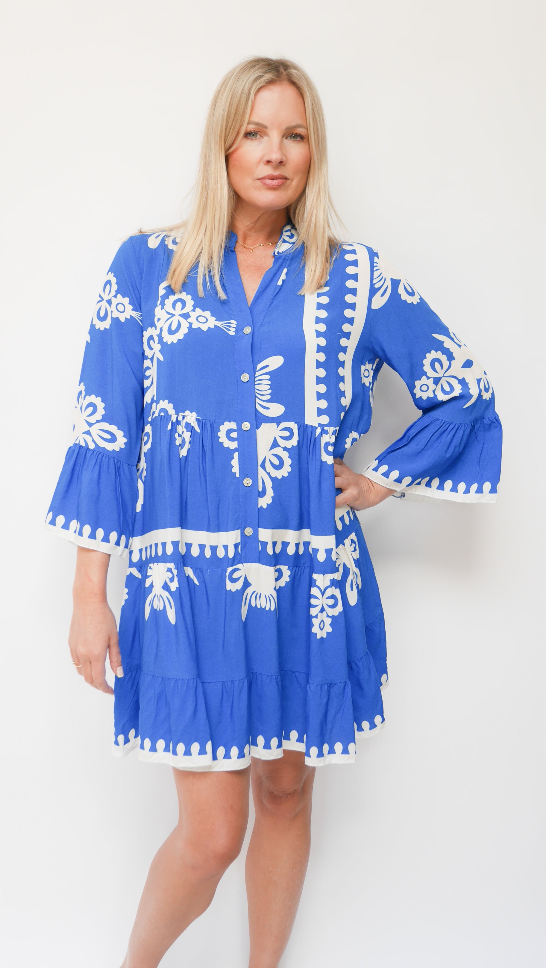 Victoria Dress Royal Blue