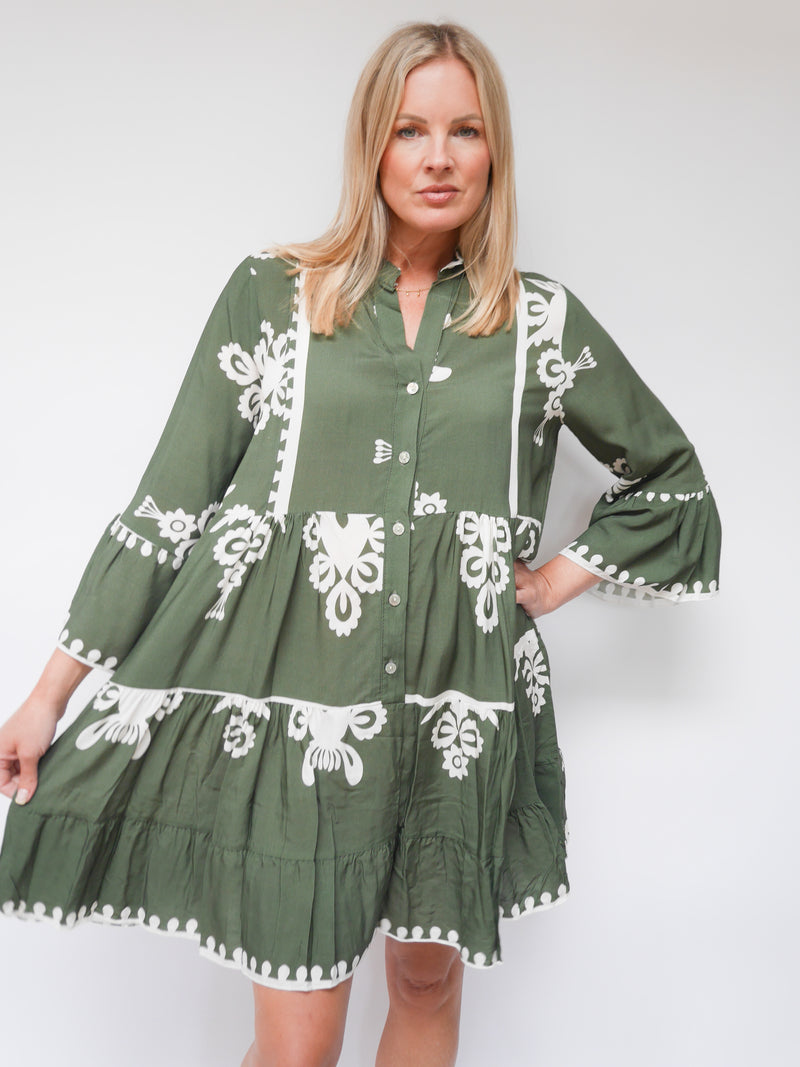 Victoria Dress Khaki