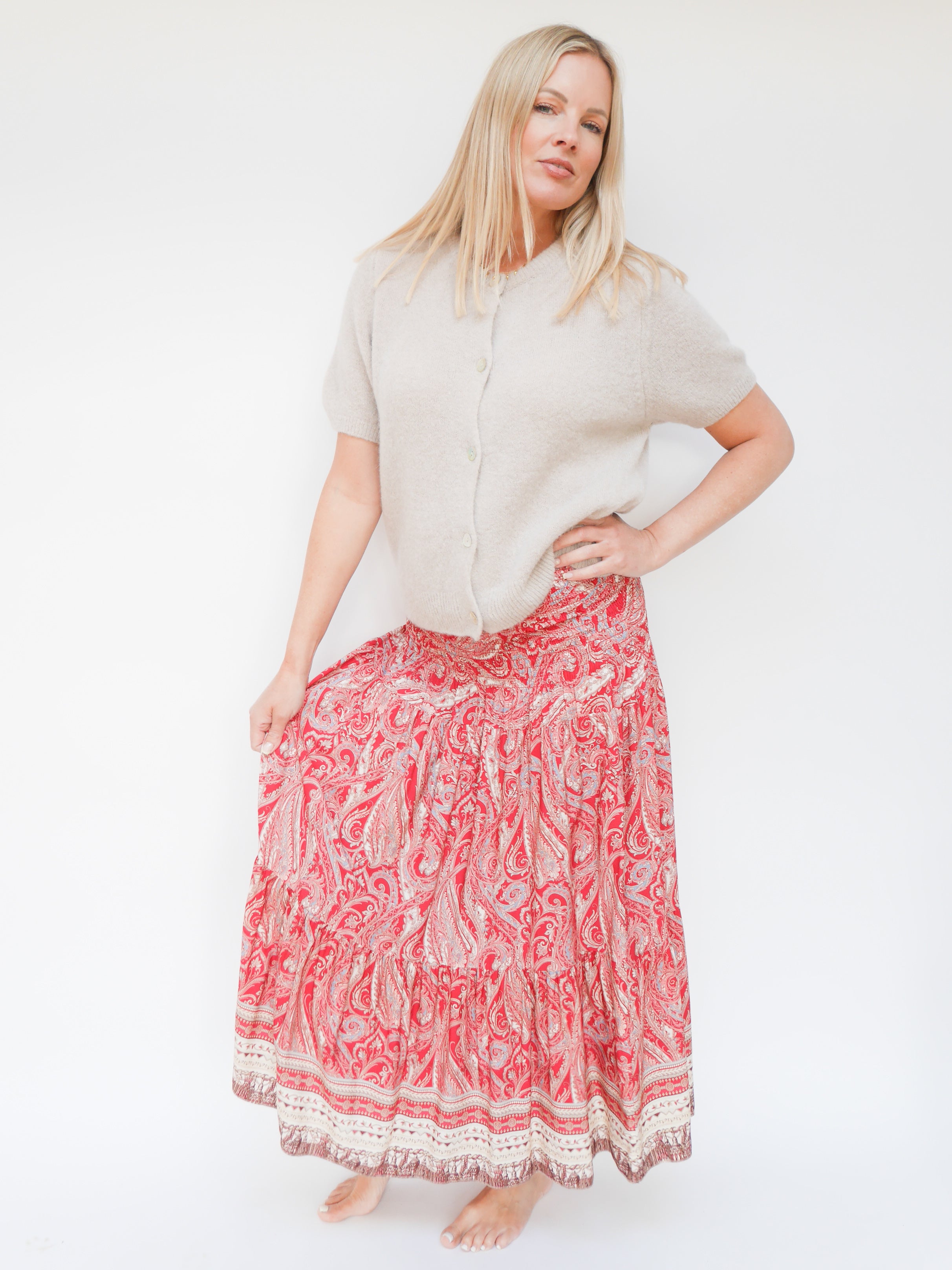 Renee Skirt Dress Red