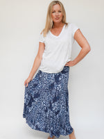 Layla Skirt Dress Navy & Light Blue
