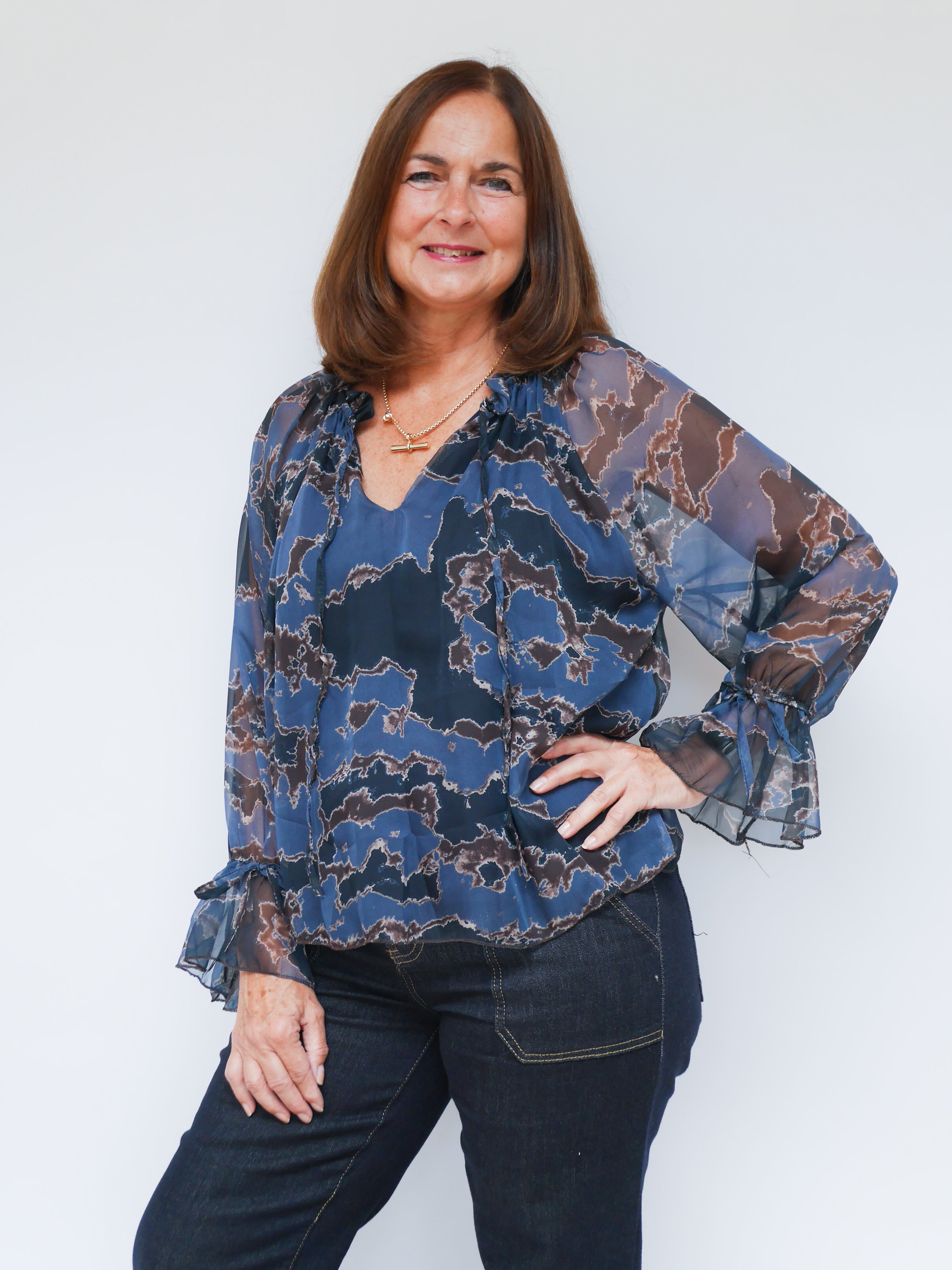 Anais Blouse Blue