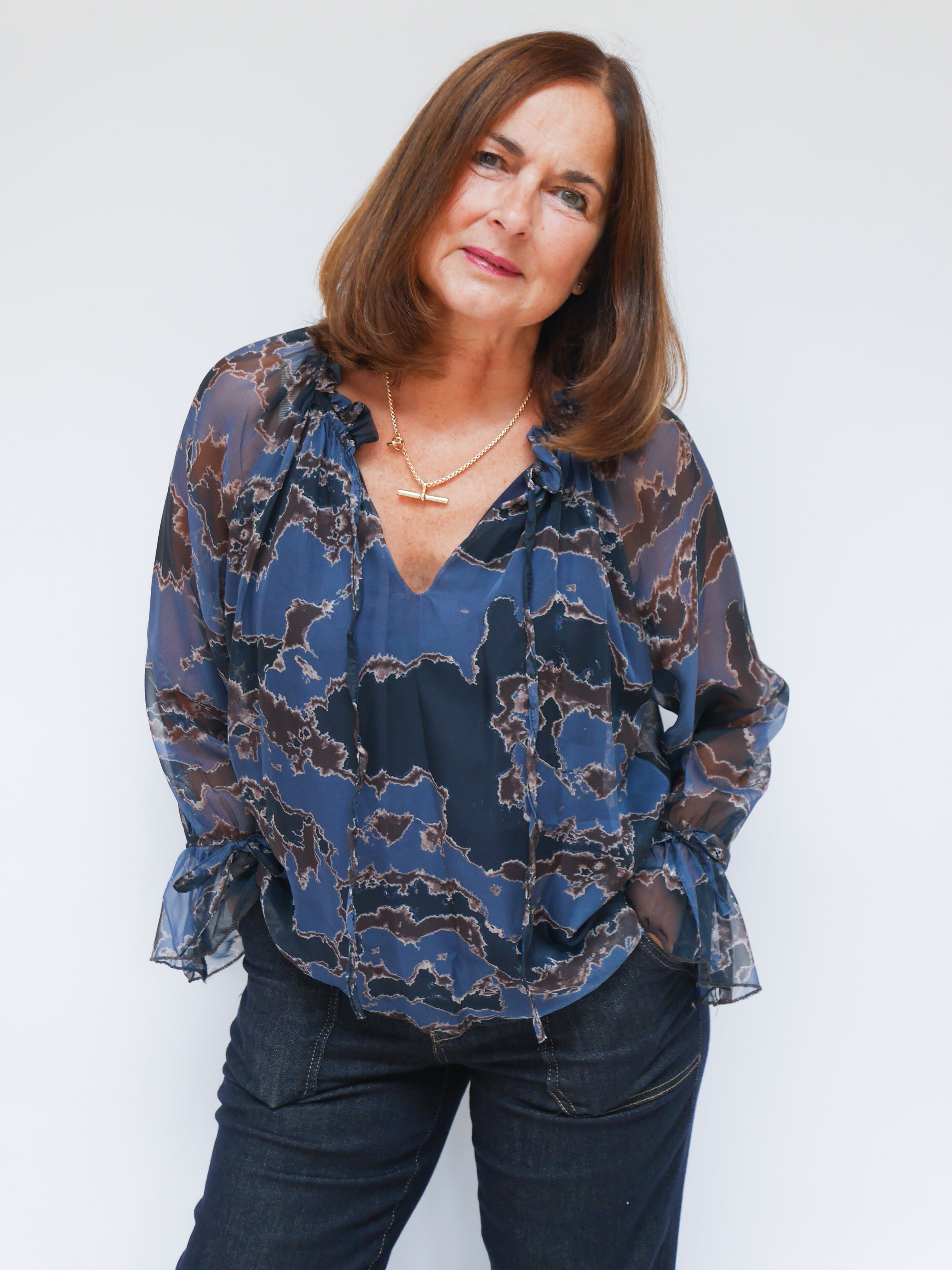 Anais Blouse Blue