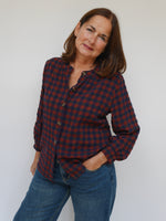 Ashley Shirt Red & Navy