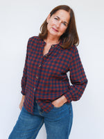 Ashley Shirt Red & Navy