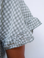Coco Gingham Blouse Khaki