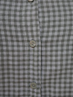 Coco Gingham Blouse Khaki