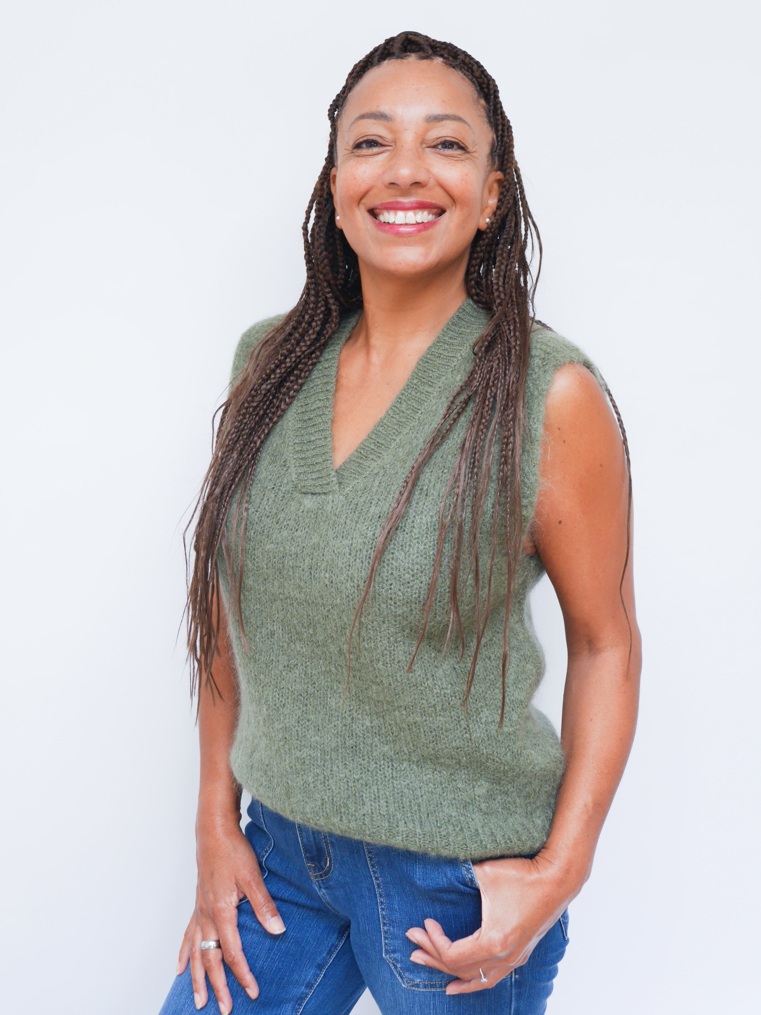 Alba Mohair Tank Khaki