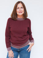 Cashmere Stitch Jumper Bordo