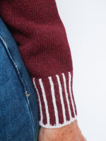 Cashmere Stitch Jumper Bordo
