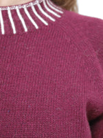 Cashmere Stitch Jumper Bordo